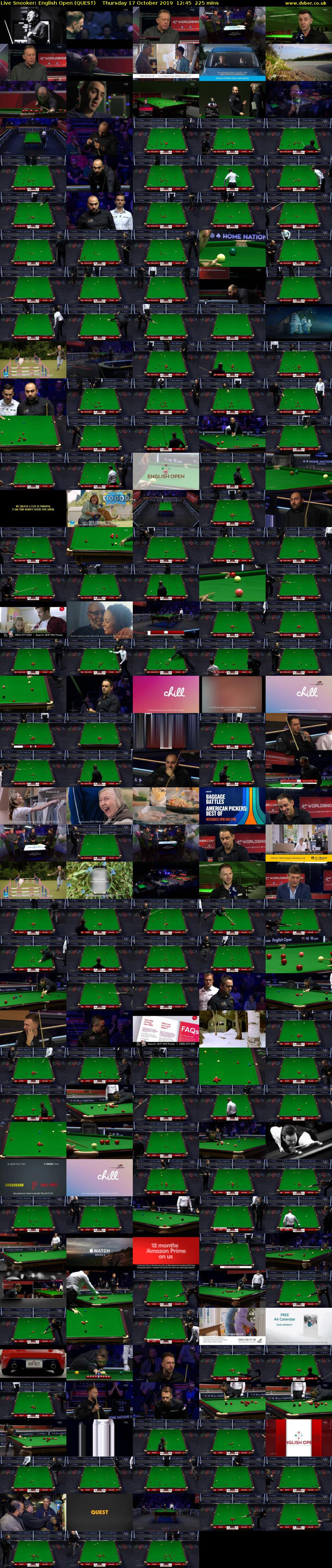 Live Snooker: English Open (QUEST) Thursday 17 October 2019 12:45 - 16:30