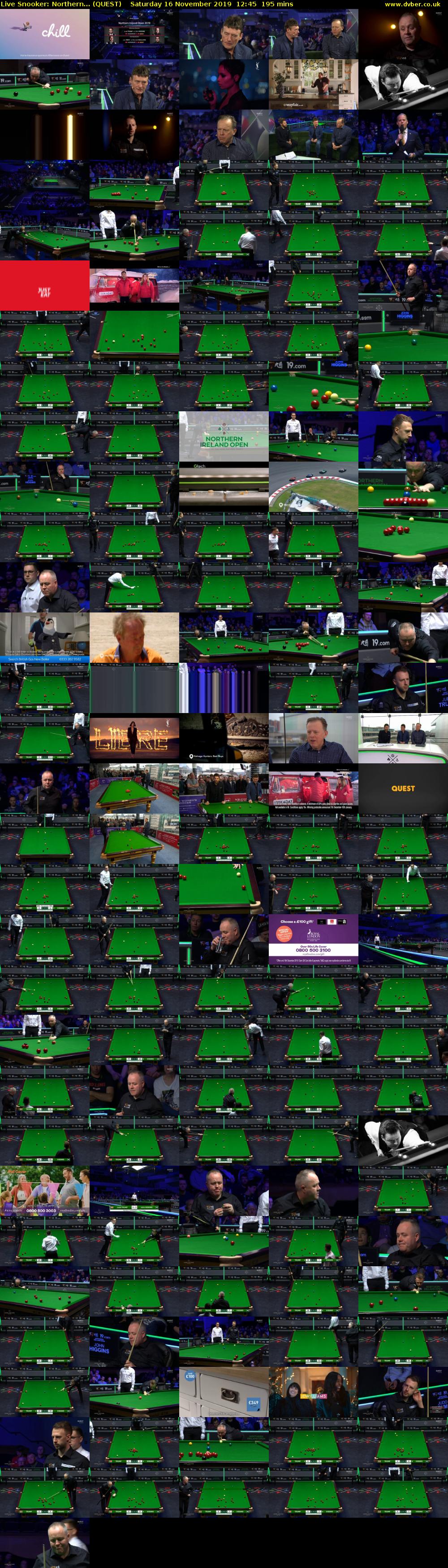 Live Snooker: Northern... (QUEST) Saturday 16 November 2019 12:45 - 16:00