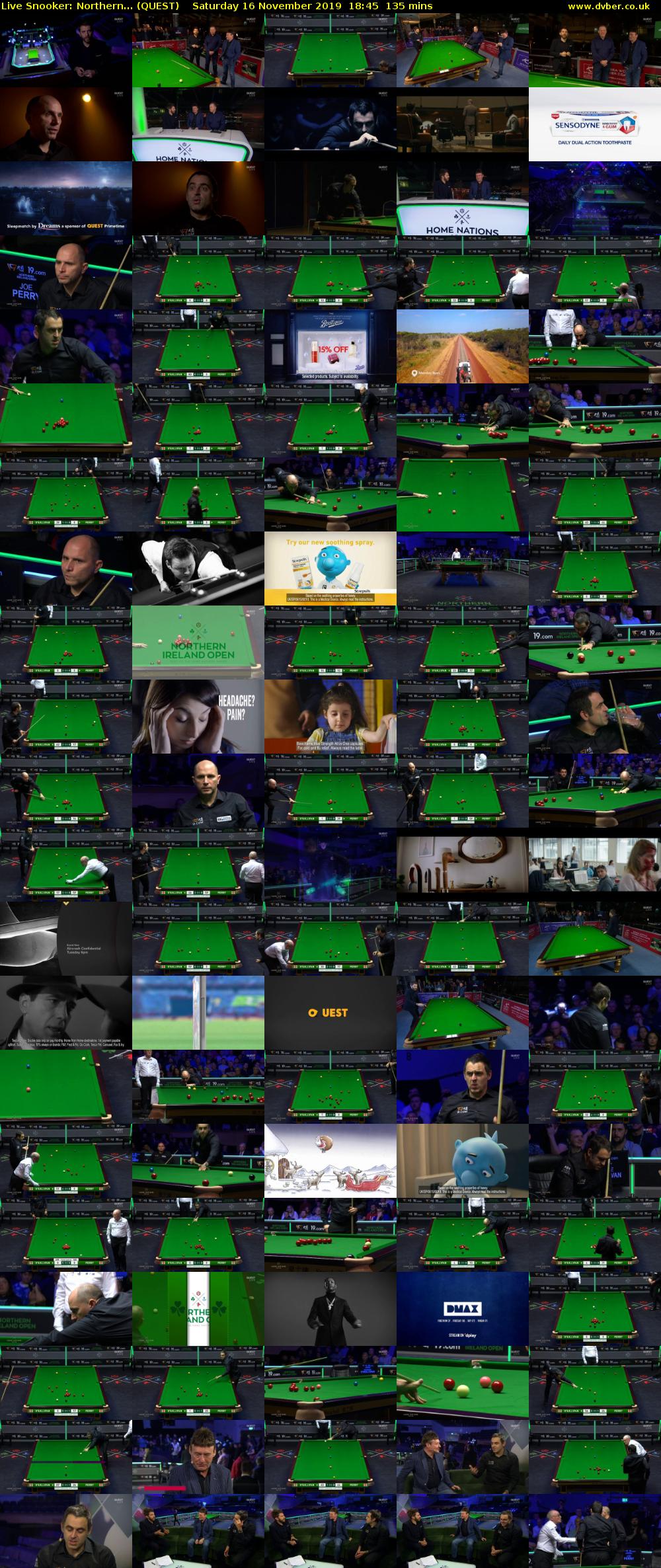Live Snooker: Northern... (QUEST) Saturday 16 November 2019 18:45 - 21:00