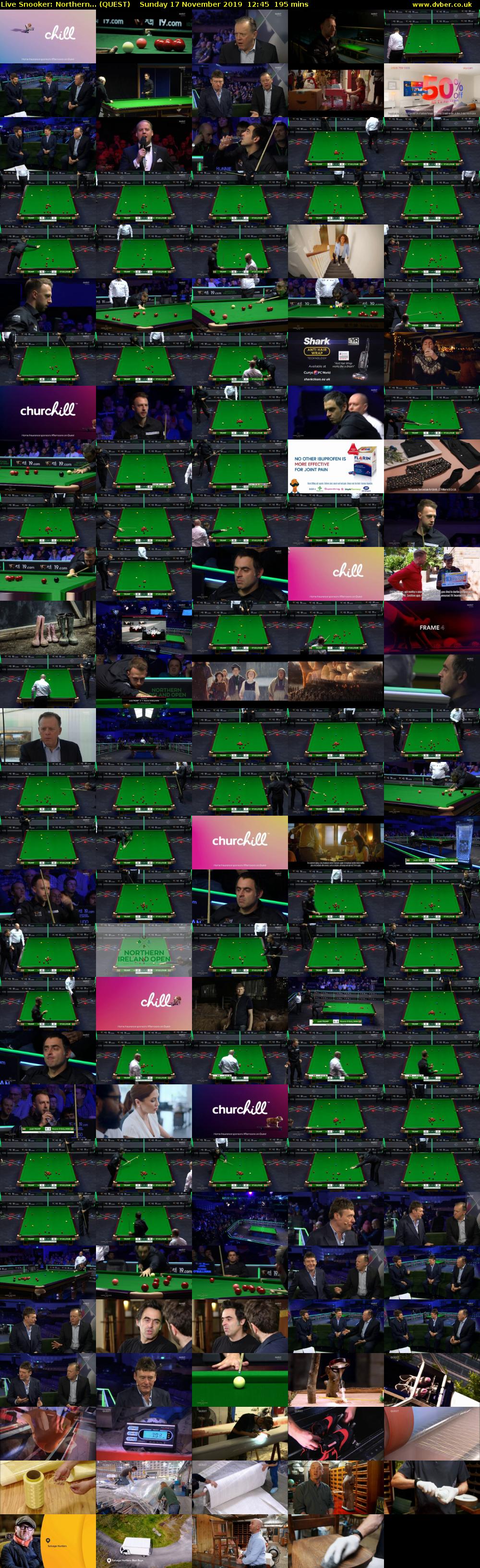 Live Snooker: Northern... (QUEST) Sunday 17 November 2019 12:45 - 16:00