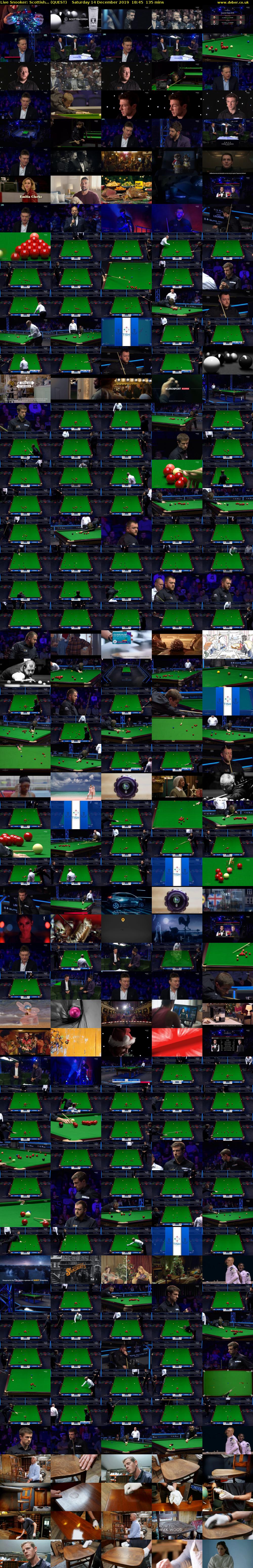 Live Snooker: Scottish... (QUEST) Saturday 14 December 2019 18:45 - 21:00