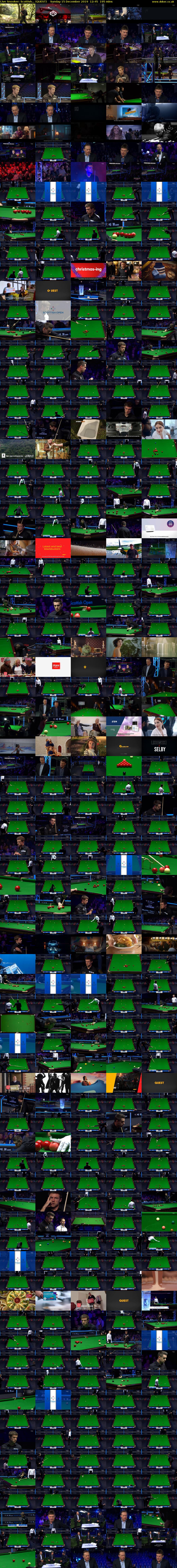 Live Snooker: Scottish... (QUEST) Sunday 15 December 2019 12:45 - 16:00
