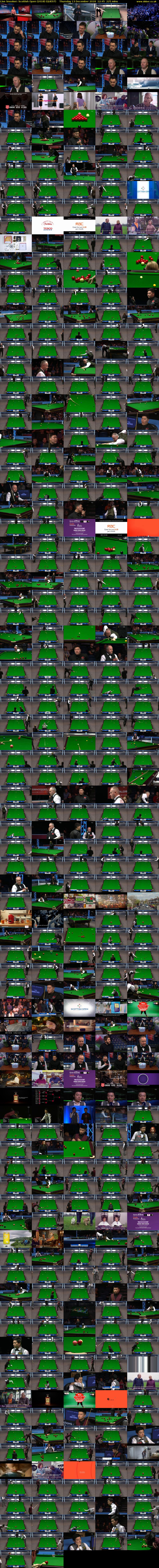 Live Snooker: Scottish Open (2018) (QUEST) Thursday 13 December 2018 12:45 - 16:30