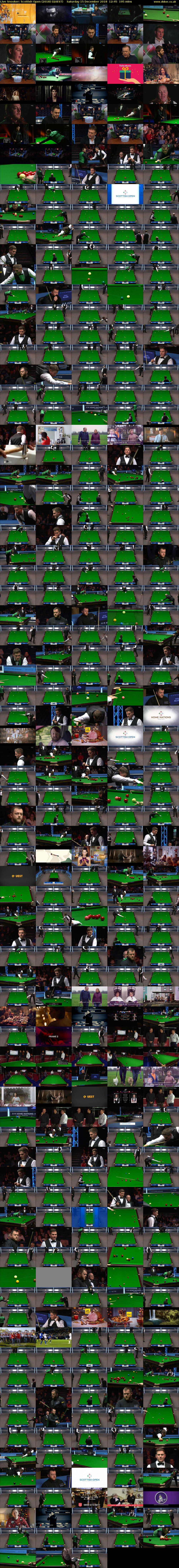 Live Snooker: Scottish Open (2018) (QUEST) Saturday 15 December 2018 12:45 - 16:00