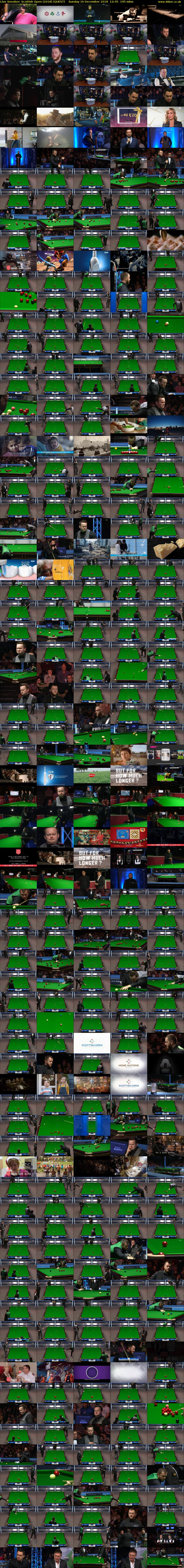 Live Snooker: Scottish Open (2018) (QUEST) Sunday 16 December 2018 12:45 - 16:00