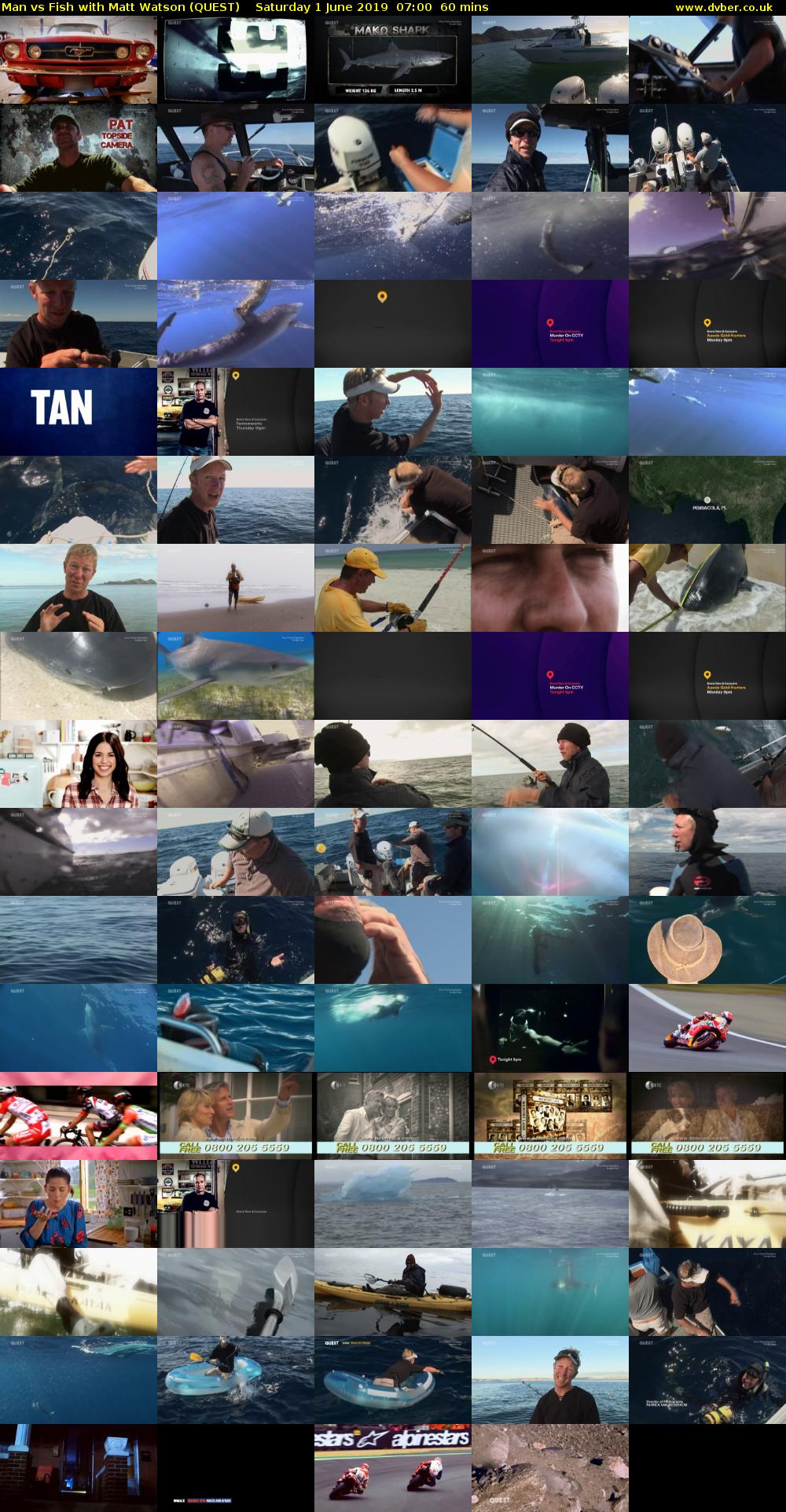 Man vs Fish with Matt Watson (QUEST) Saturday 1 June 2019 07:00 - 08:00