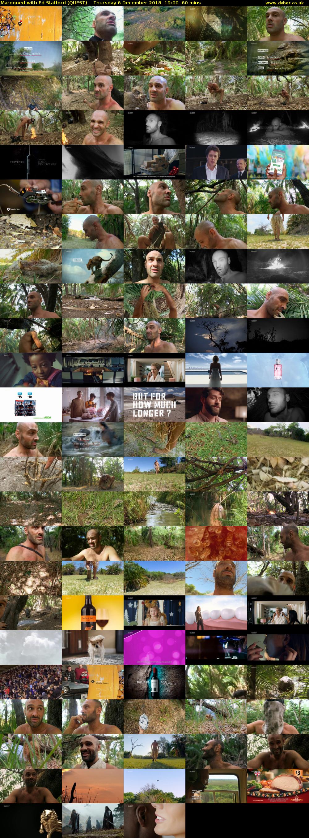 Marooned with Ed Stafford (QUEST) Thursday 6 December 2018 19:00 - 20:00