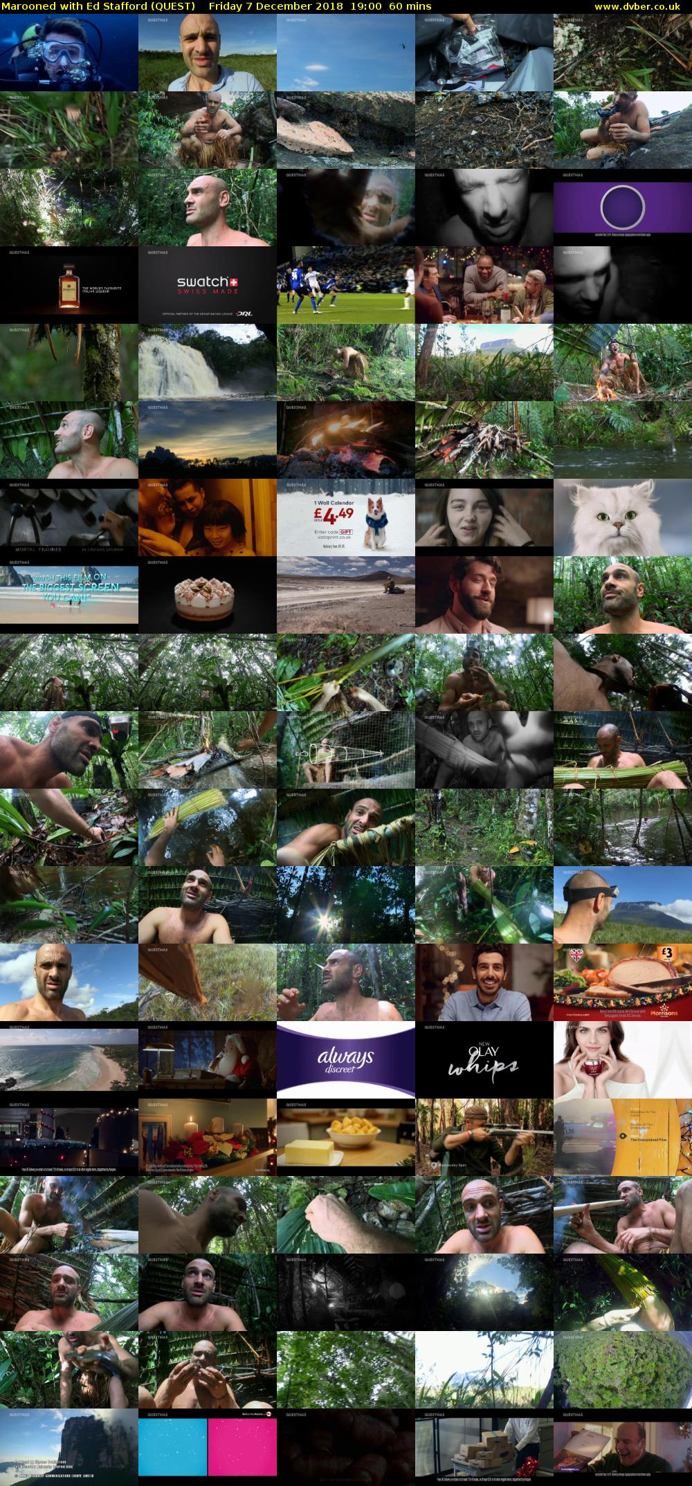 Marooned with Ed Stafford (QUEST) Friday 7 December 2018 19:00 - 20:00