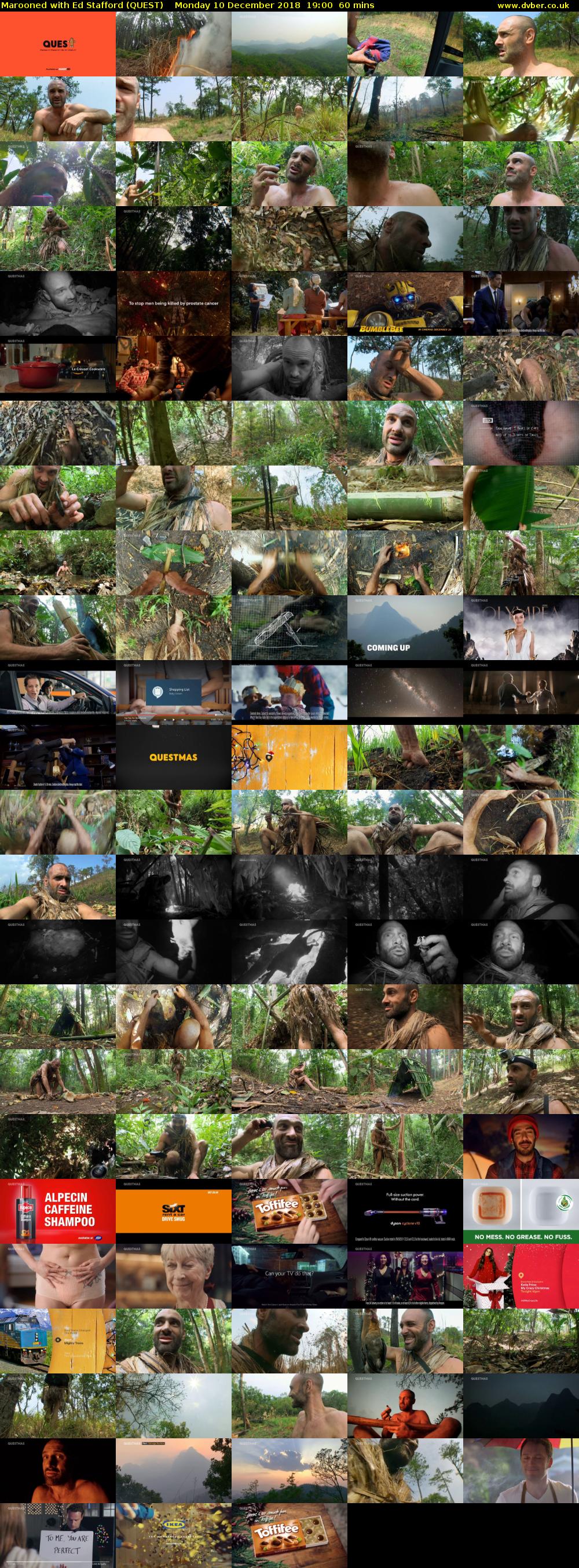 Marooned with Ed Stafford (QUEST) Monday 10 December 2018 19:00 - 20:00