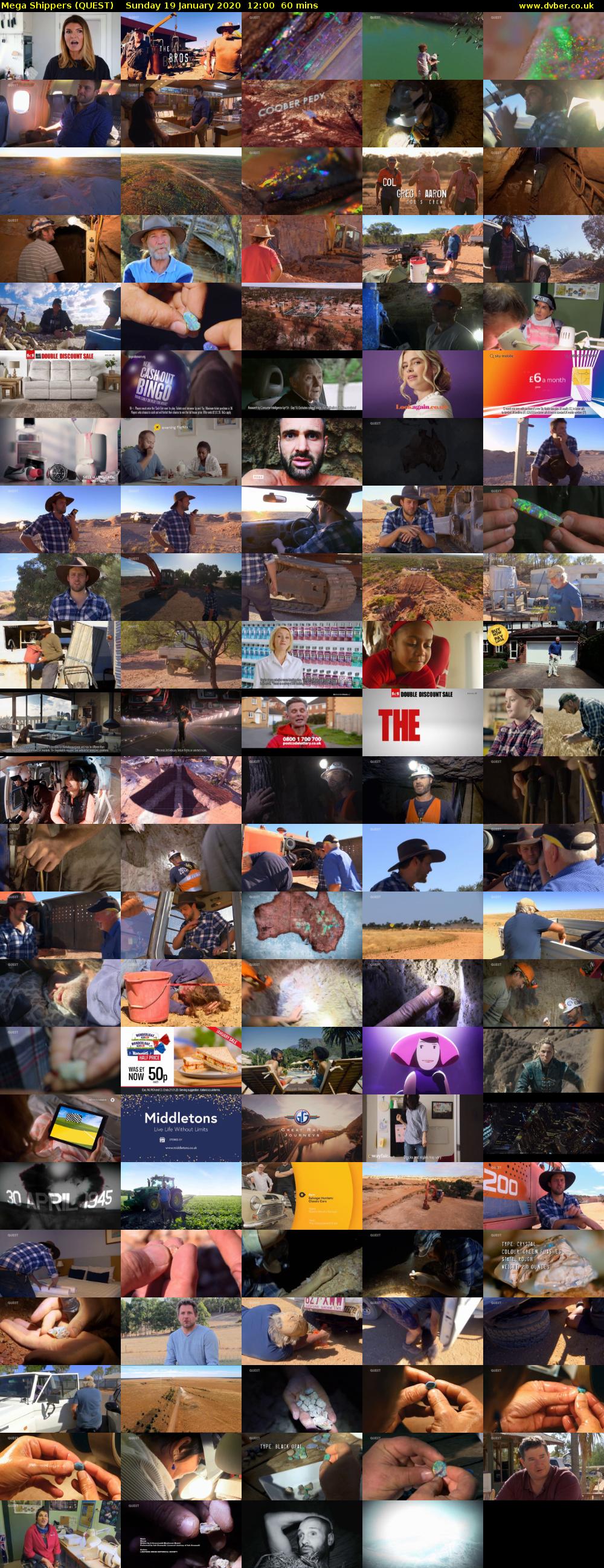 Mega Shippers (QUEST) Sunday 19 January 2020 12:00 - 13:00
