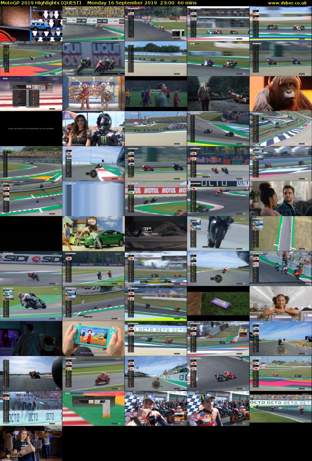 MotoGP 2019 Highlights (QUEST) Monday 16 September 2019 23:00 - 00:00