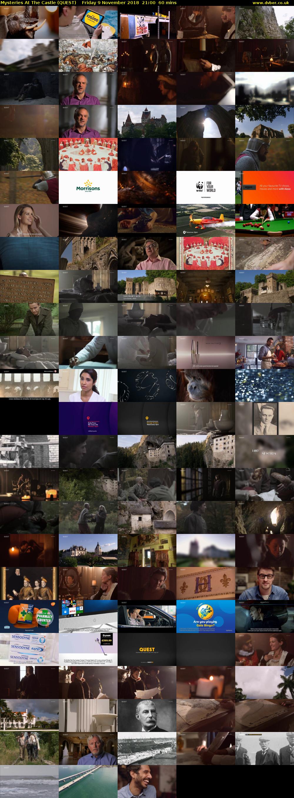 Mysteries At The Castle (QUEST) Friday 9 November 2018 21:00 - 22:00