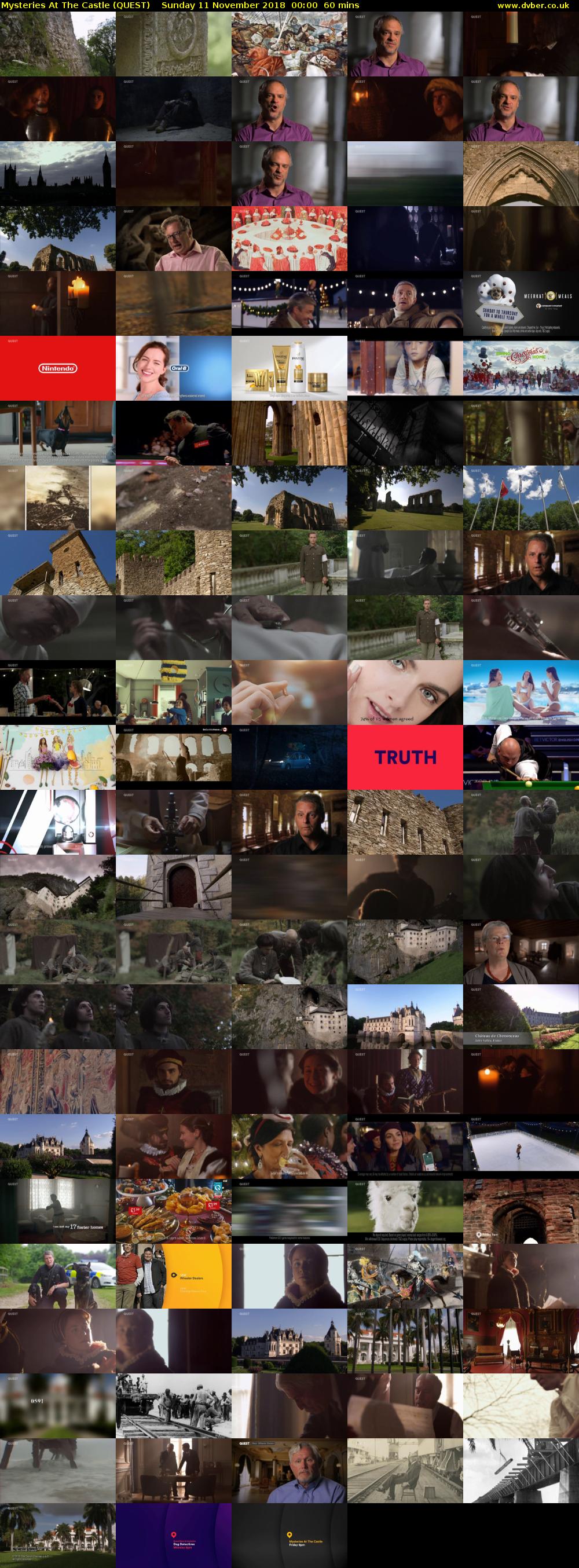 Mysteries At The Castle (QUEST) Sunday 11 November 2018 00:00 - 01:00