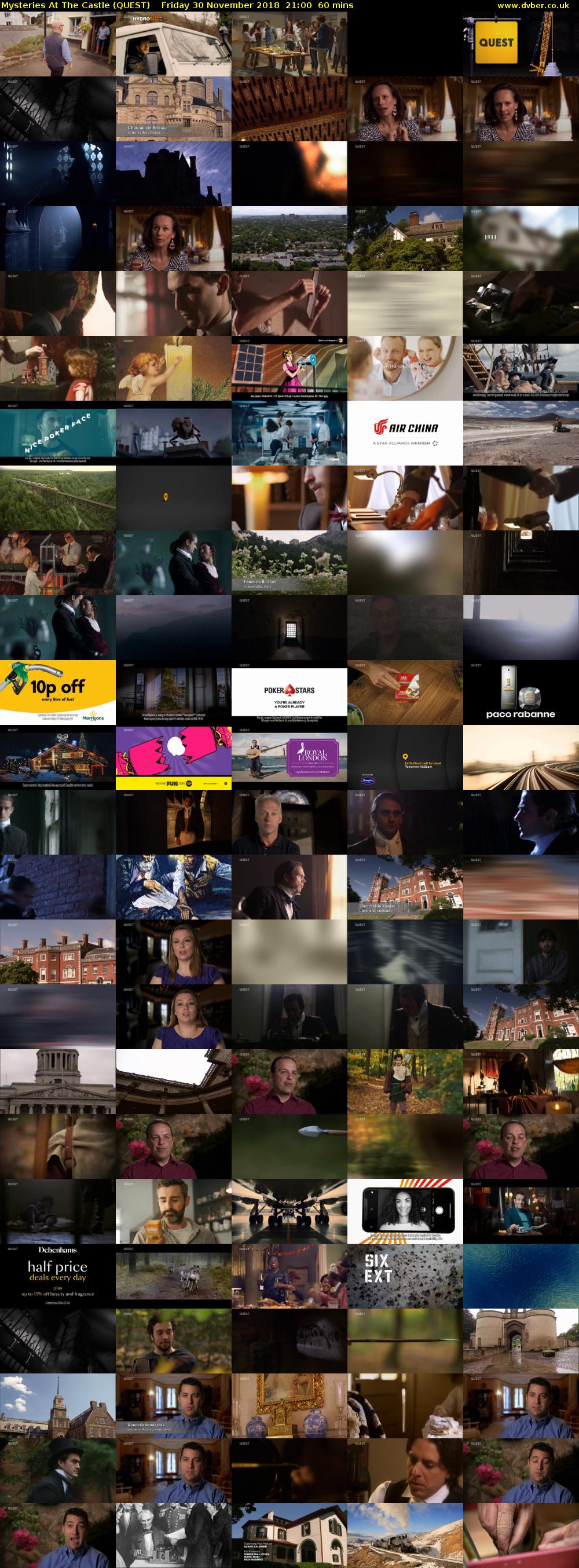 Mysteries At The Castle (QUEST) Friday 30 November 2018 21:00 - 22:00