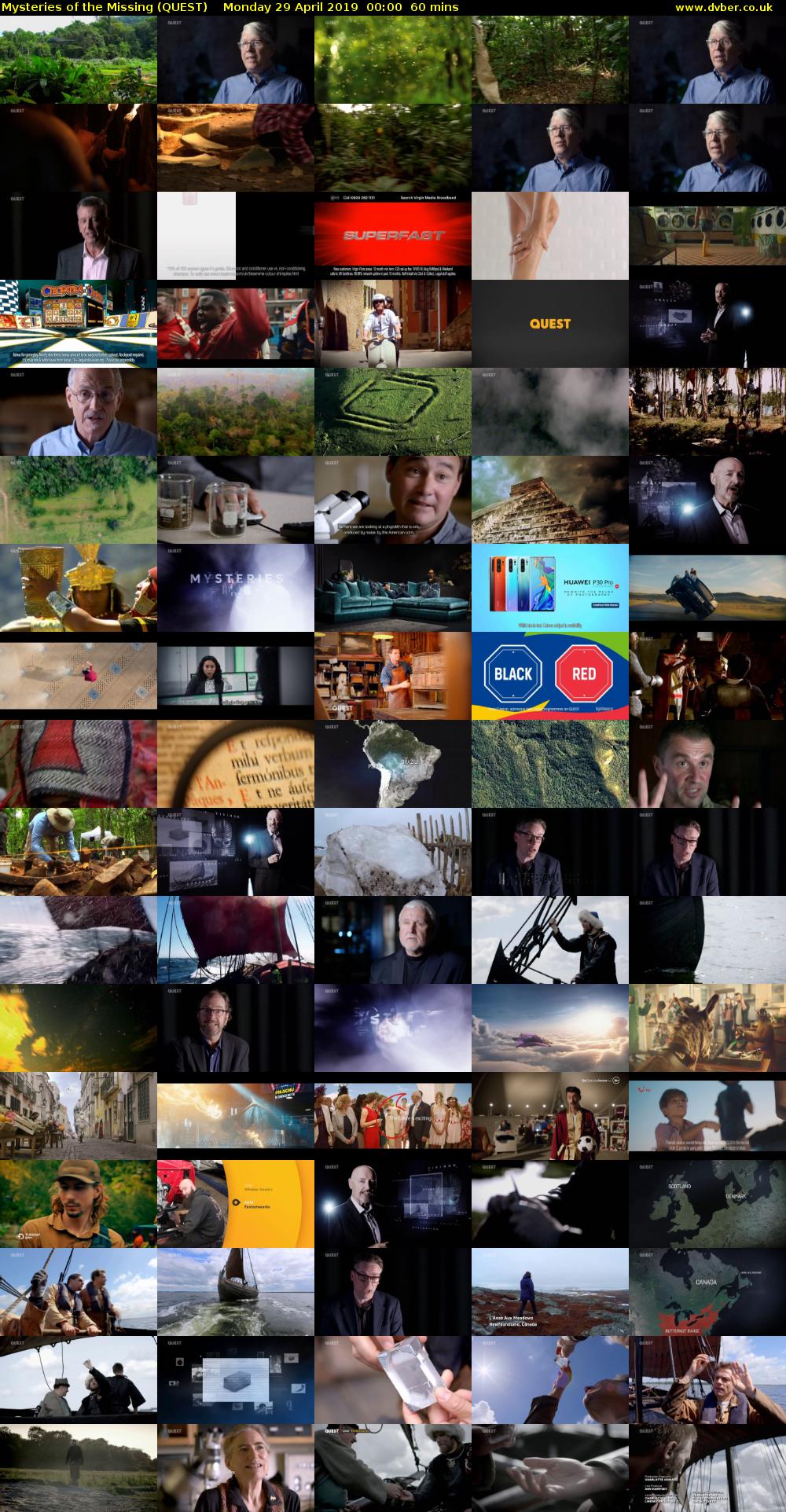 Mysteries of the Missing (QUEST) Monday 29 April 2019 00:00 - 01:00