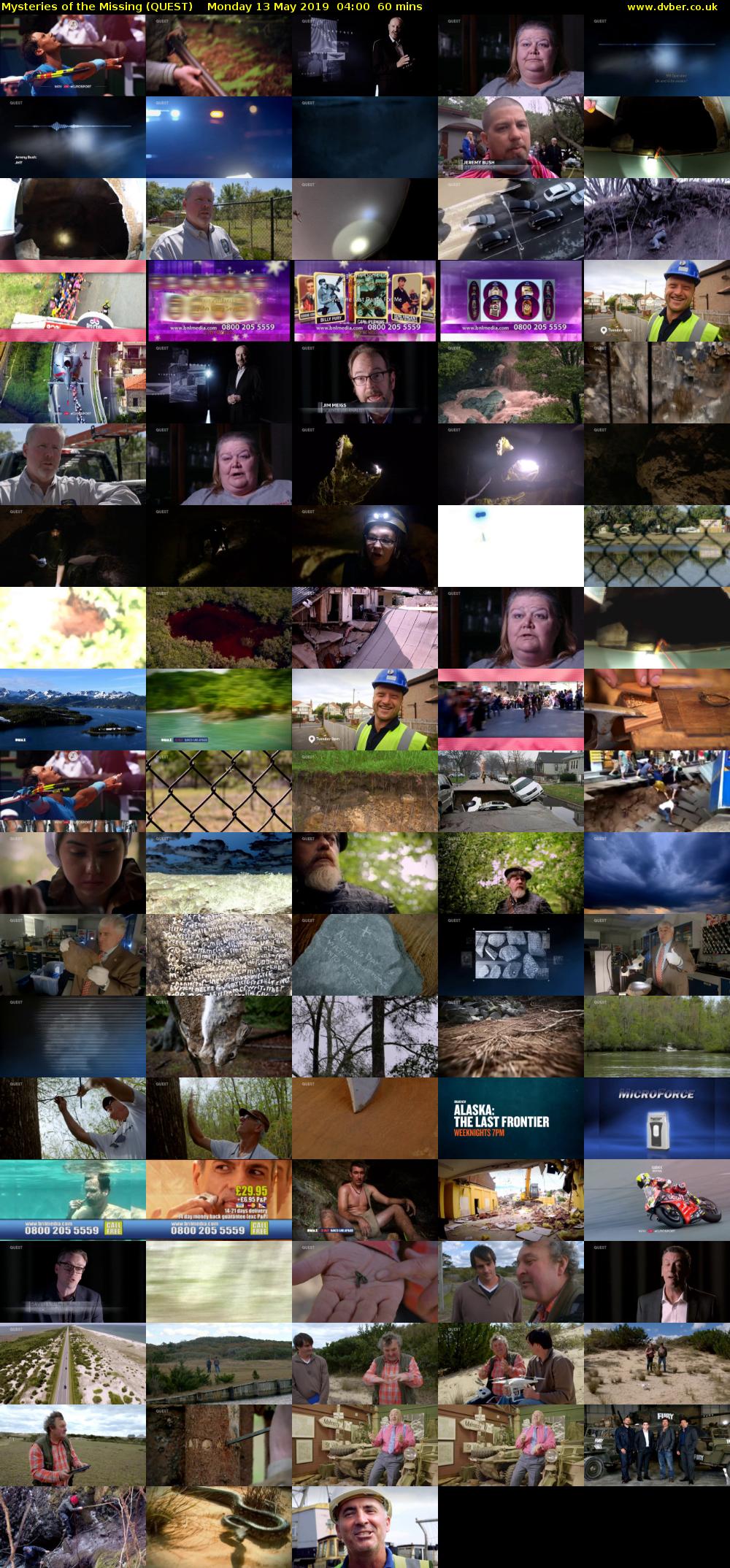 Mysteries of the Missing (QUEST) Monday 13 May 2019 04:00 - 05:00