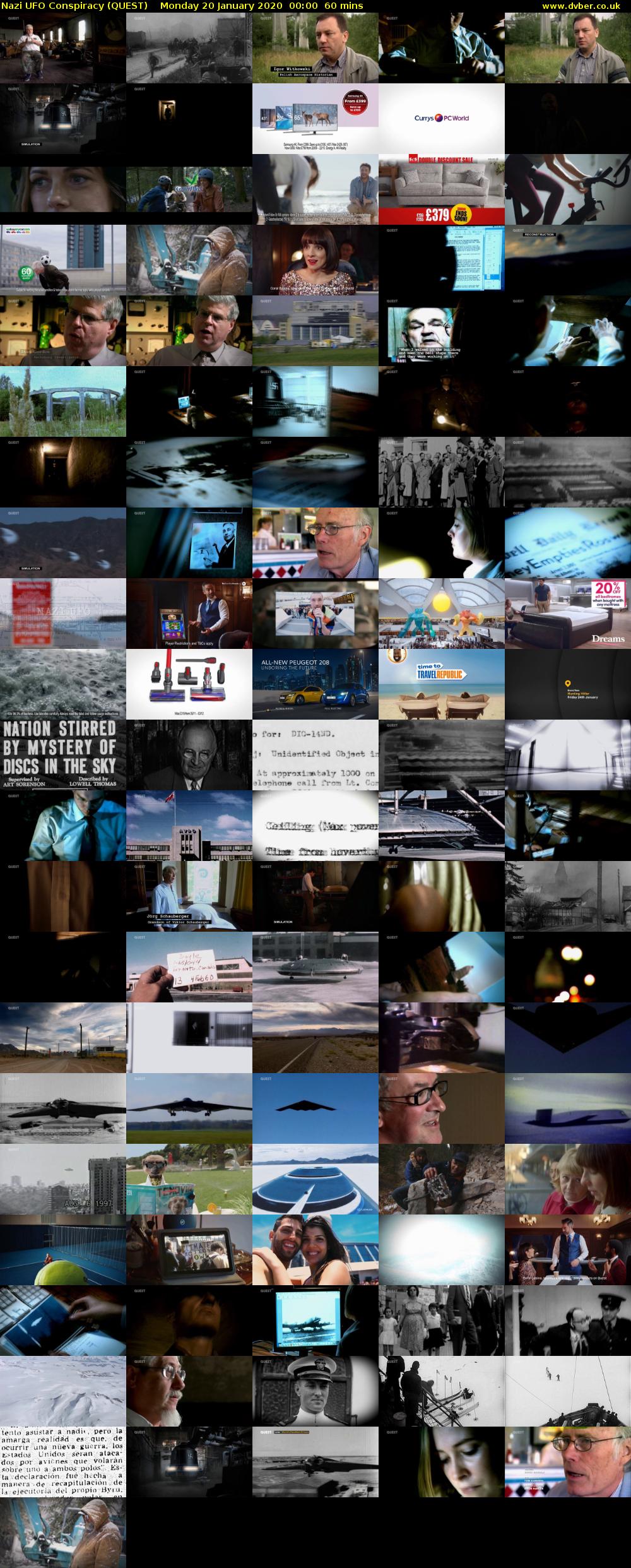 Nazi UFO Conspiracy (QUEST) Monday 20 January 2020 00:00 - 01:00