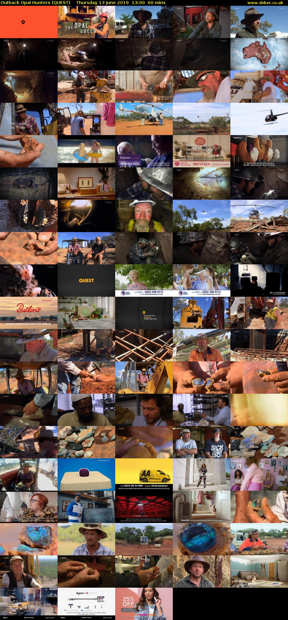 Outback Opal Hunters (QUEST) Thursday 13 June 2019 13:00 - 14:00