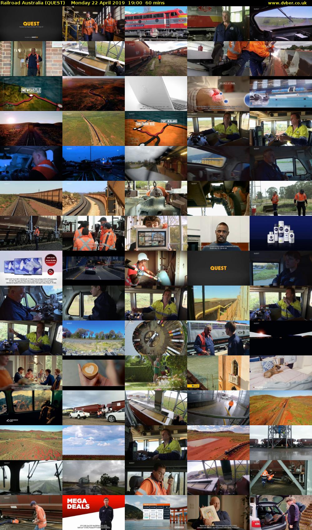 Railroad Australia (QUEST) Monday 22 April 2019 19:00 - 20:00