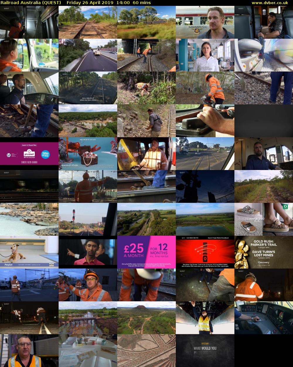 Railroad Australia (QUEST) Friday 26 April 2019 14:00 - 15:00