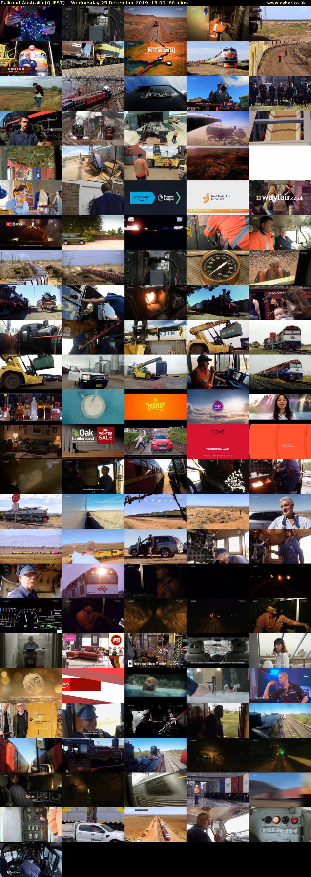Railroad Australia (QUEST) Wednesday 25 December 2019 13:00 - 14:00