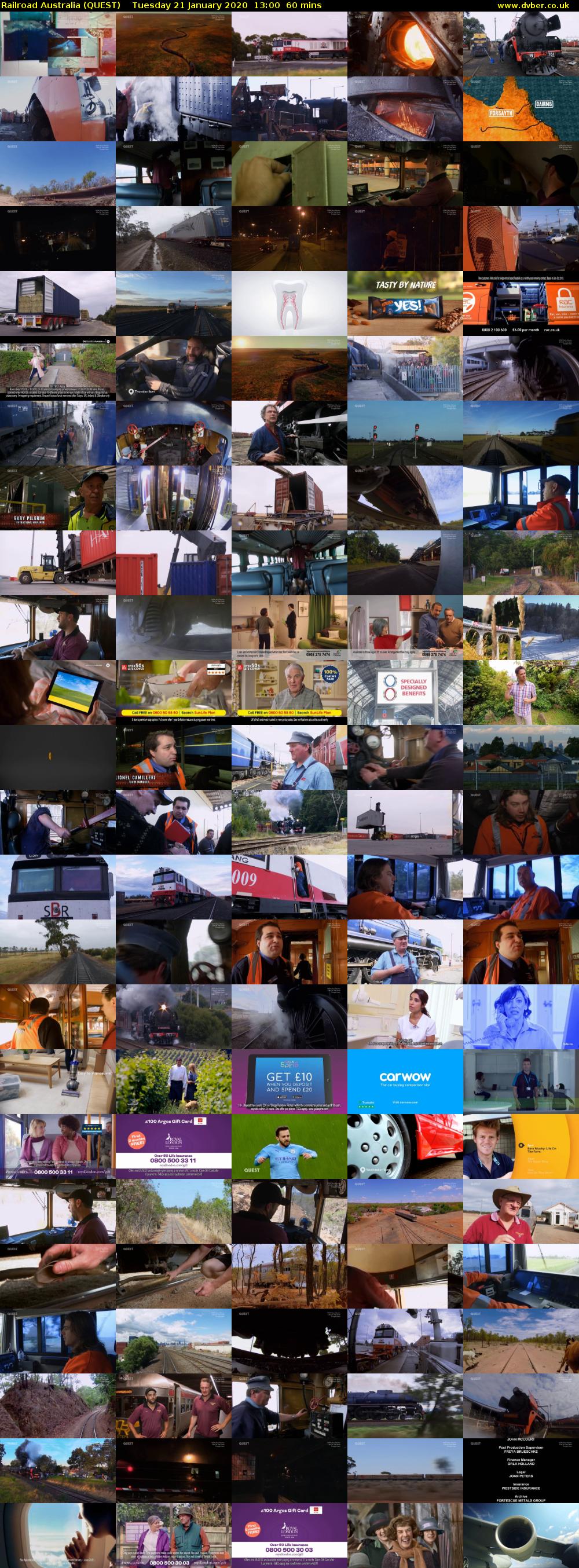 Railroad Australia (QUEST) Tuesday 21 January 2020 13:00 - 14:00