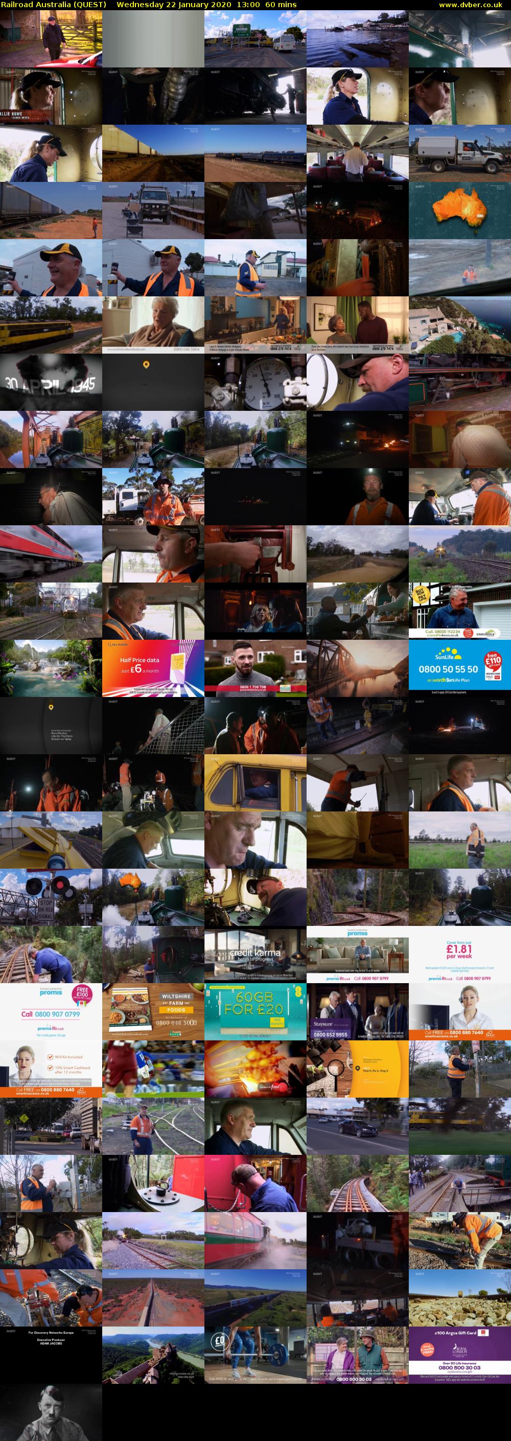 Railroad Australia (QUEST) Wednesday 22 January 2020 13:00 - 14:00