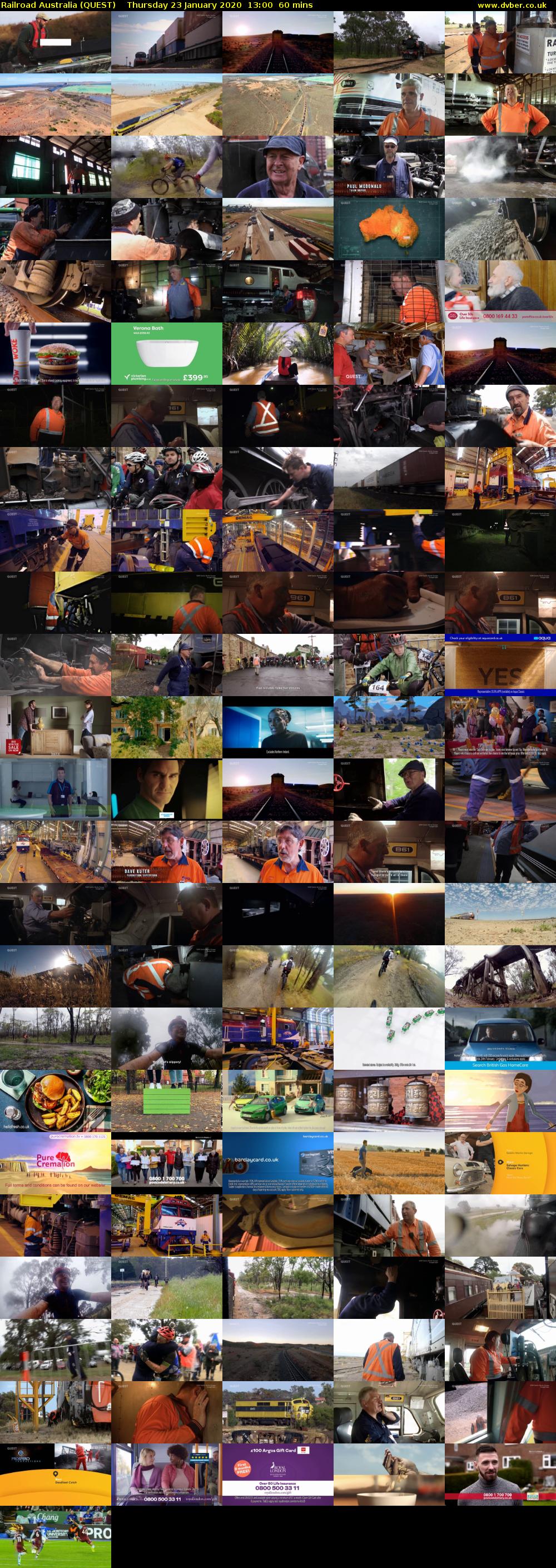 Railroad Australia (QUEST) Thursday 23 January 2020 13:00 - 14:00