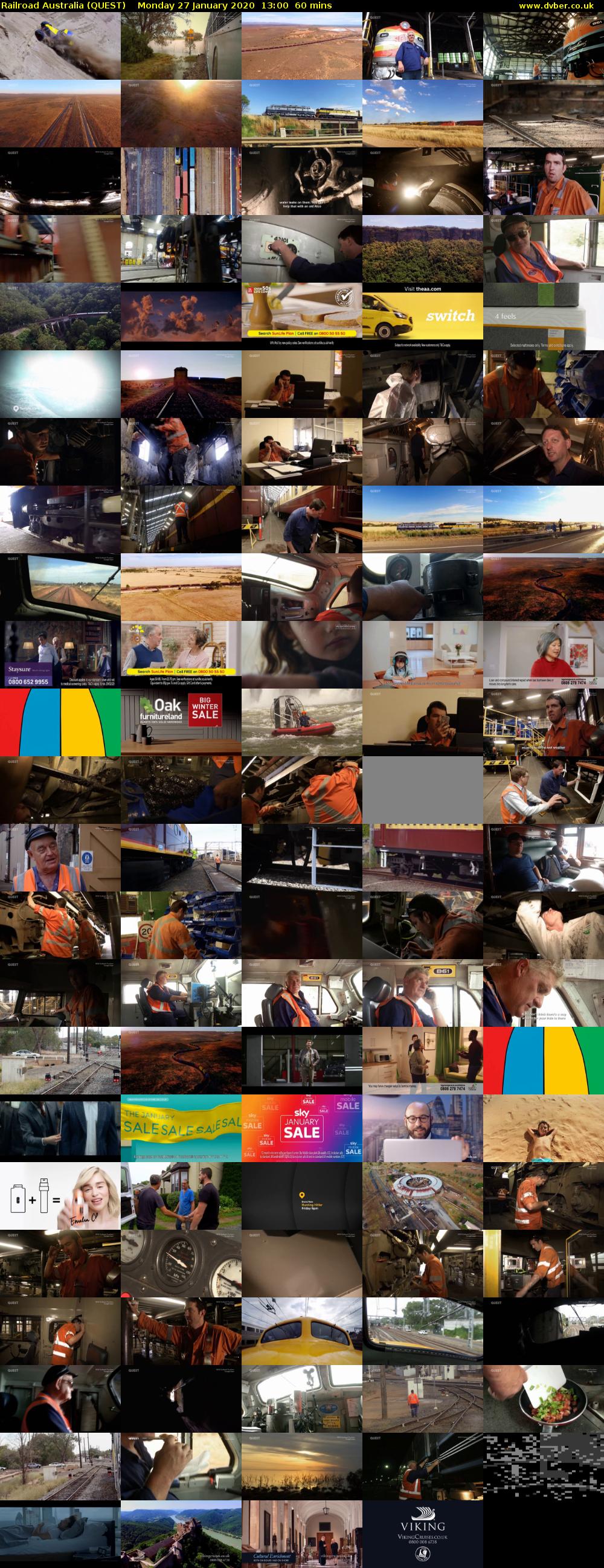 Railroad Australia (QUEST) Monday 27 January 2020 13:00 - 14:00