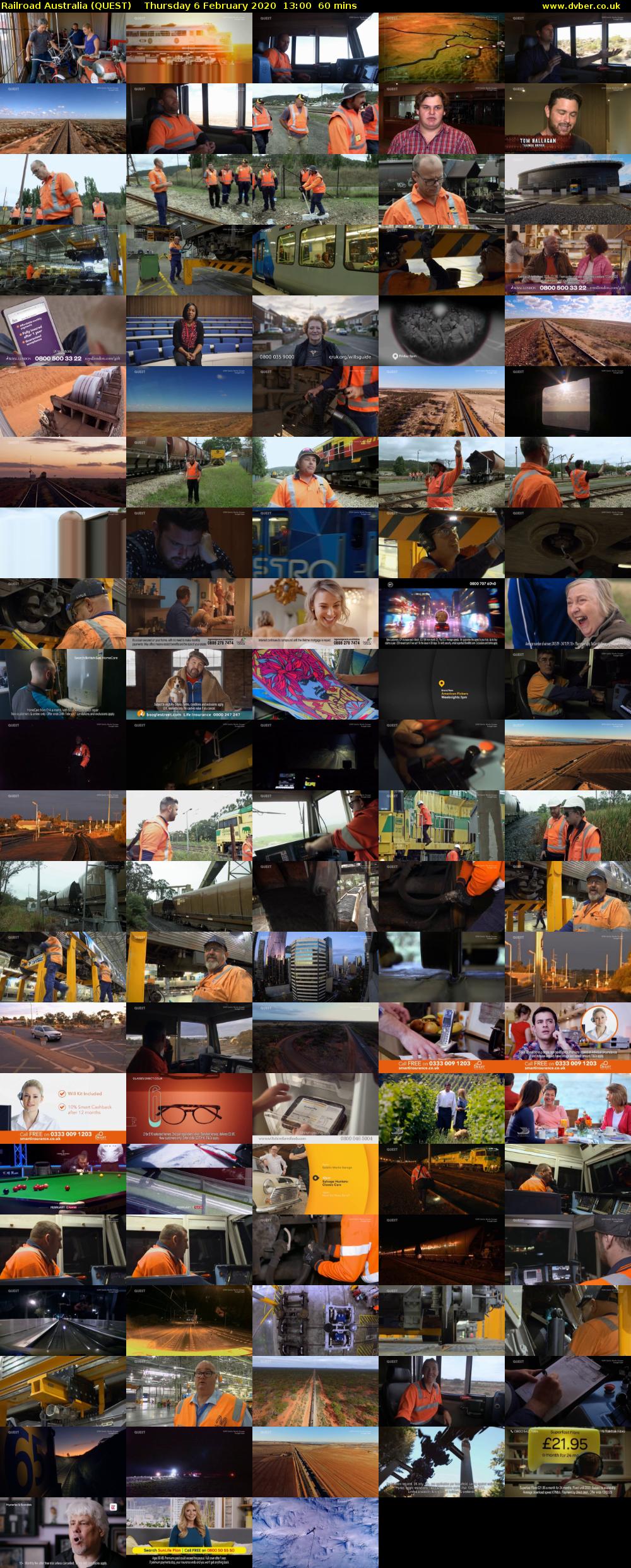 Railroad Australia (QUEST) Thursday 6 February 2020 13:00 - 14:00