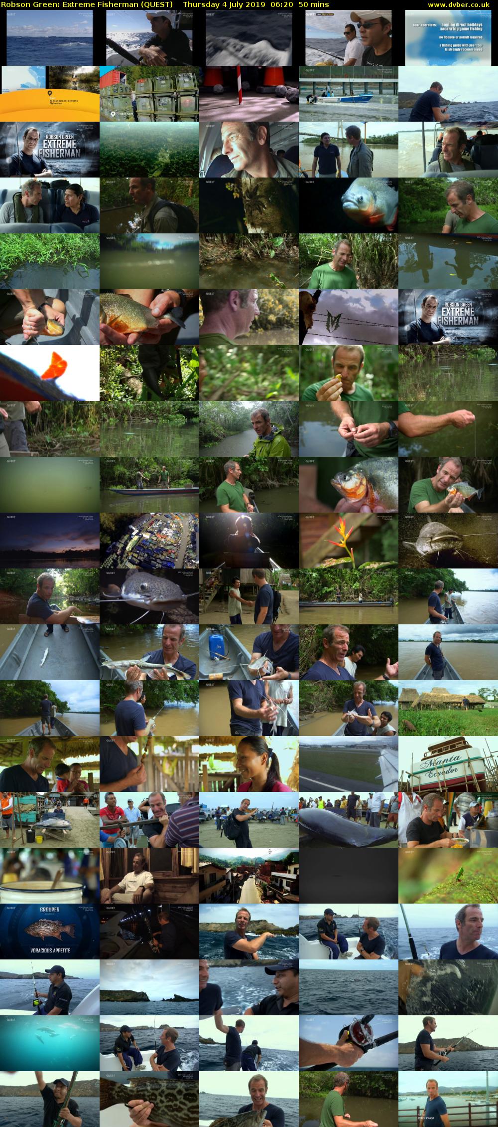 Robson Green: Extreme Fisherman (QUEST) Thursday 4 July 2019 06:20 - 07:10