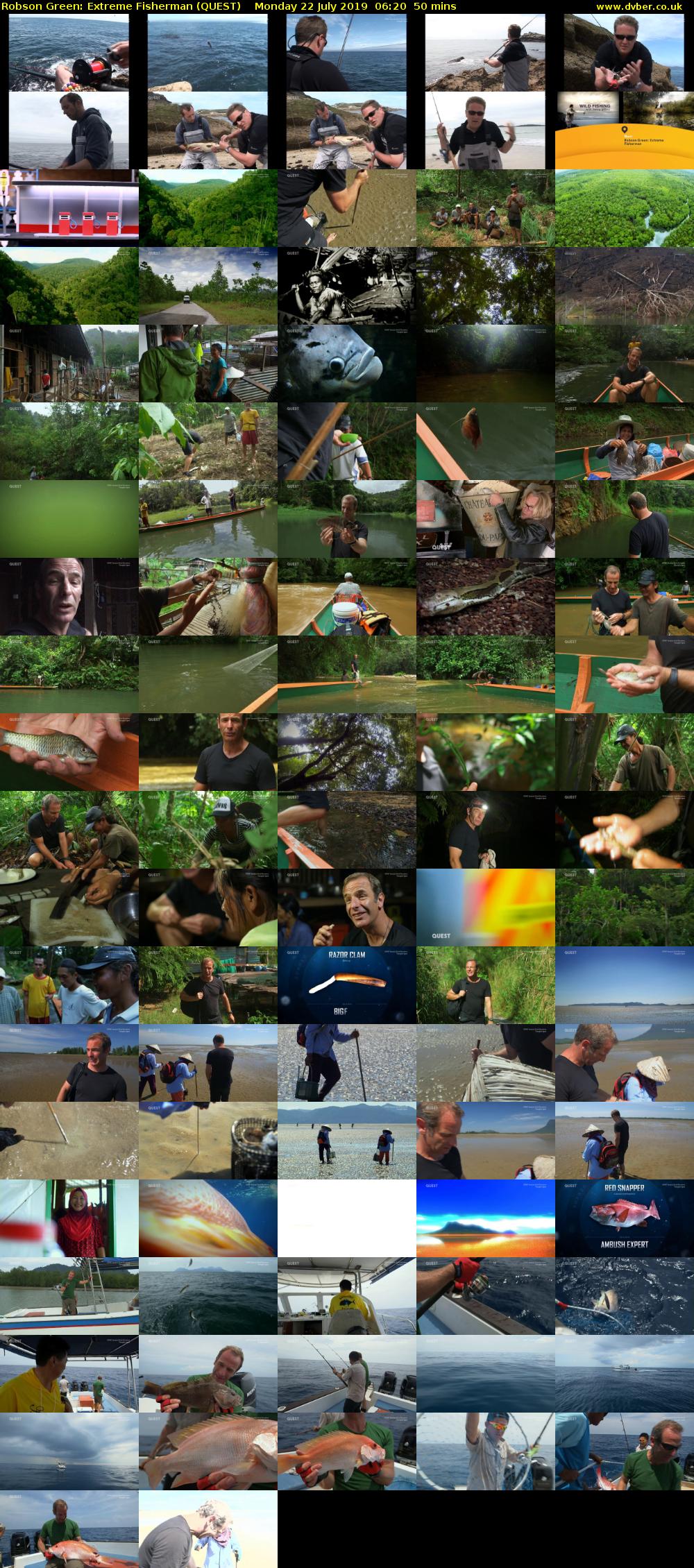 Robson Green: Extreme Fisherman (QUEST) Monday 22 July 2019 06:20 - 07:10