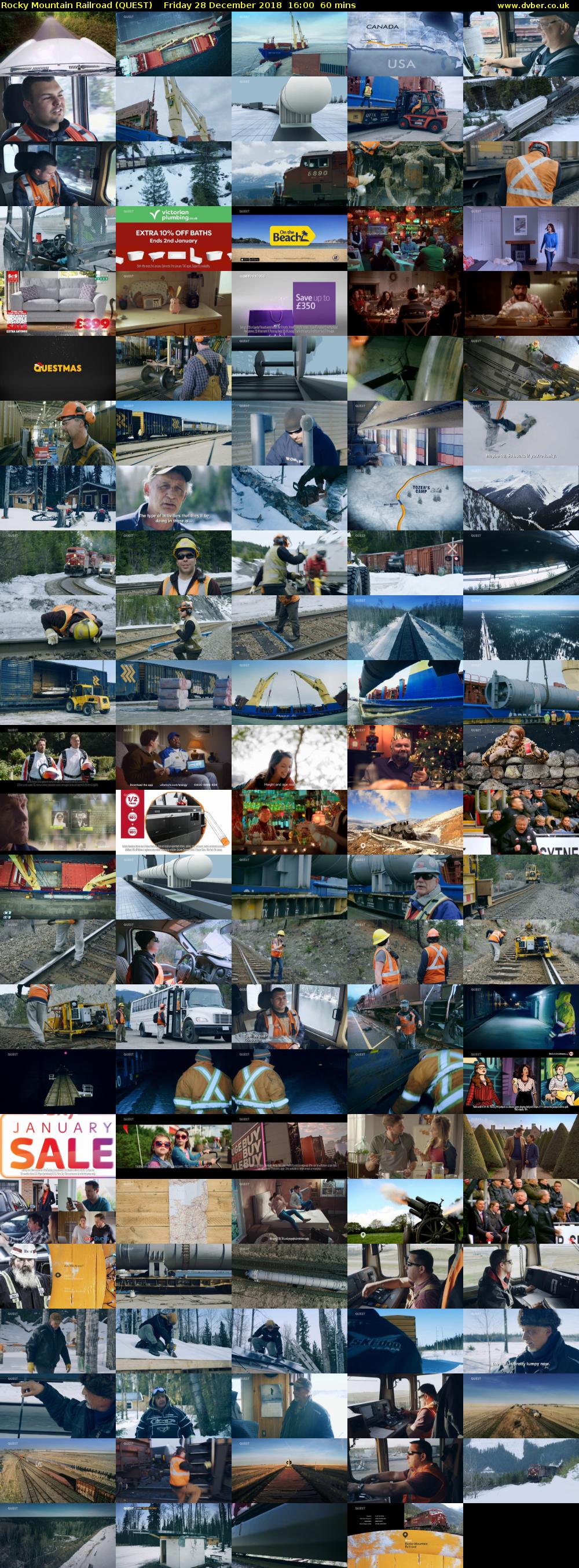 Rocky Mountain Railroad (QUEST) Friday 28 December 2018 16:00 - 17:00