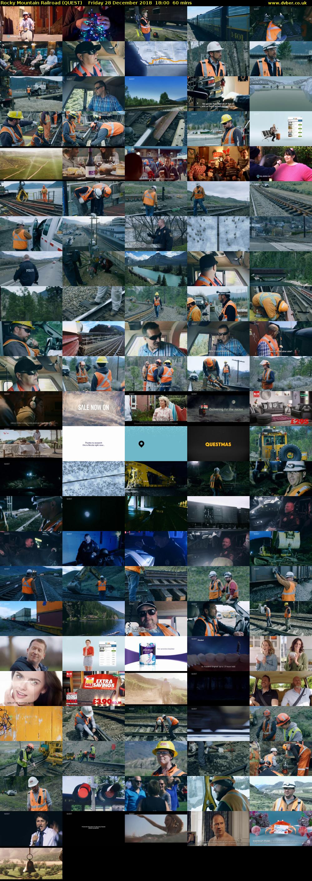 Rocky Mountain Railroad (QUEST) Friday 28 December 2018 18:00 - 19:00