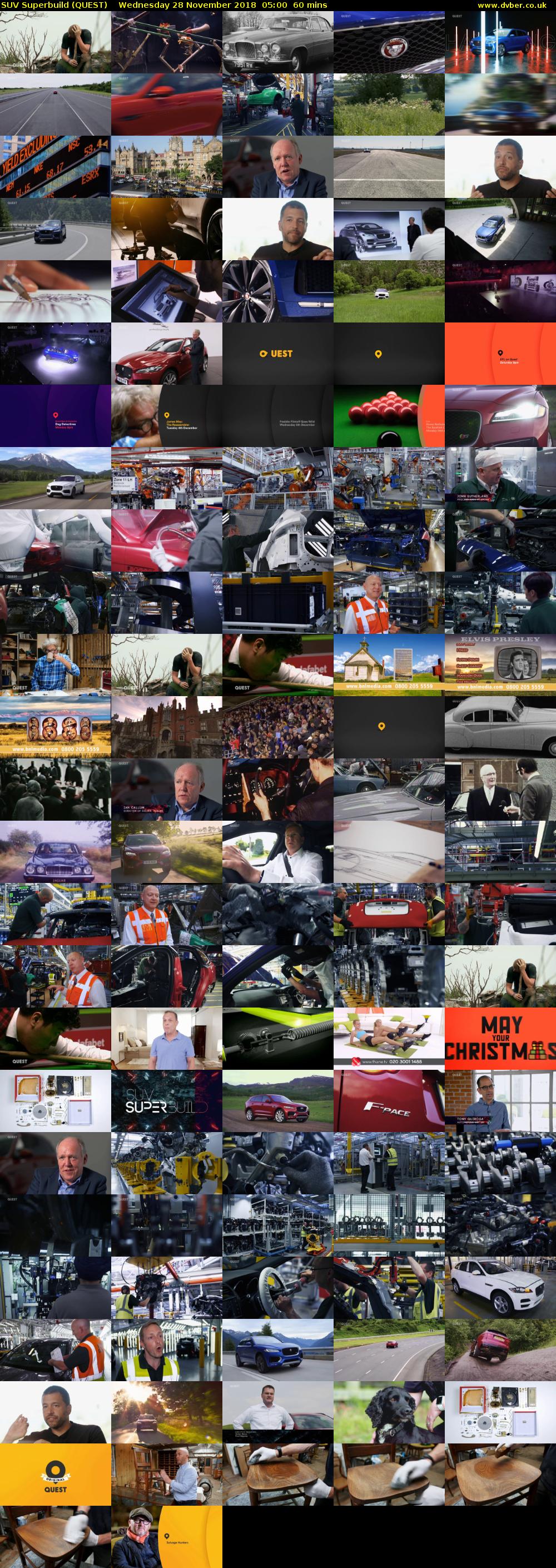 SUV Superbuild (QUEST) Wednesday 28 November 2018 05:00 - 06:00