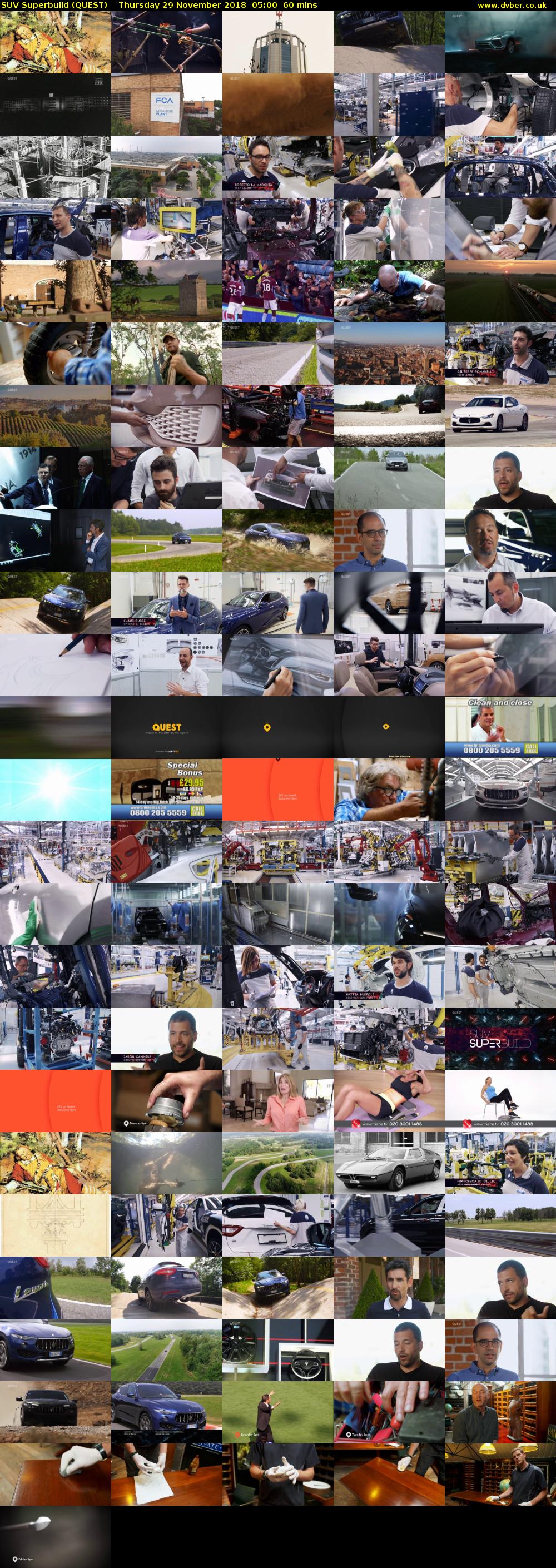 SUV Superbuild (QUEST) Thursday 29 November 2018 05:00 - 06:00