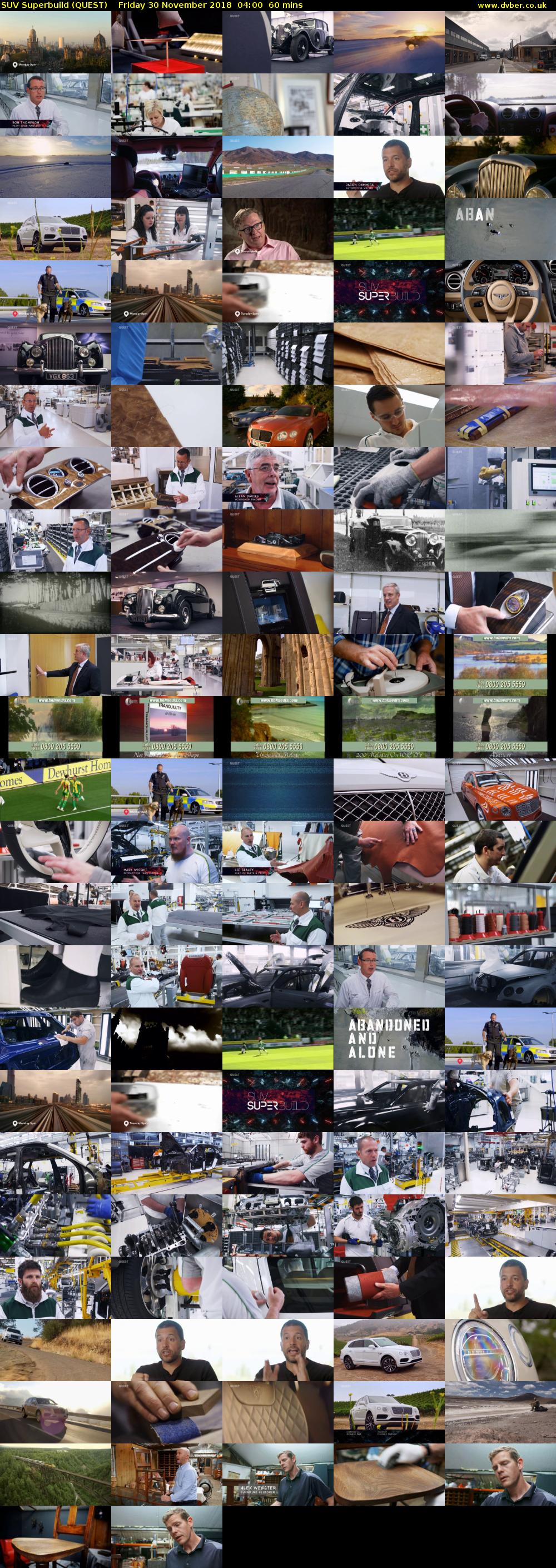 SUV Superbuild (QUEST) Friday 30 November 2018 04:00 - 05:00