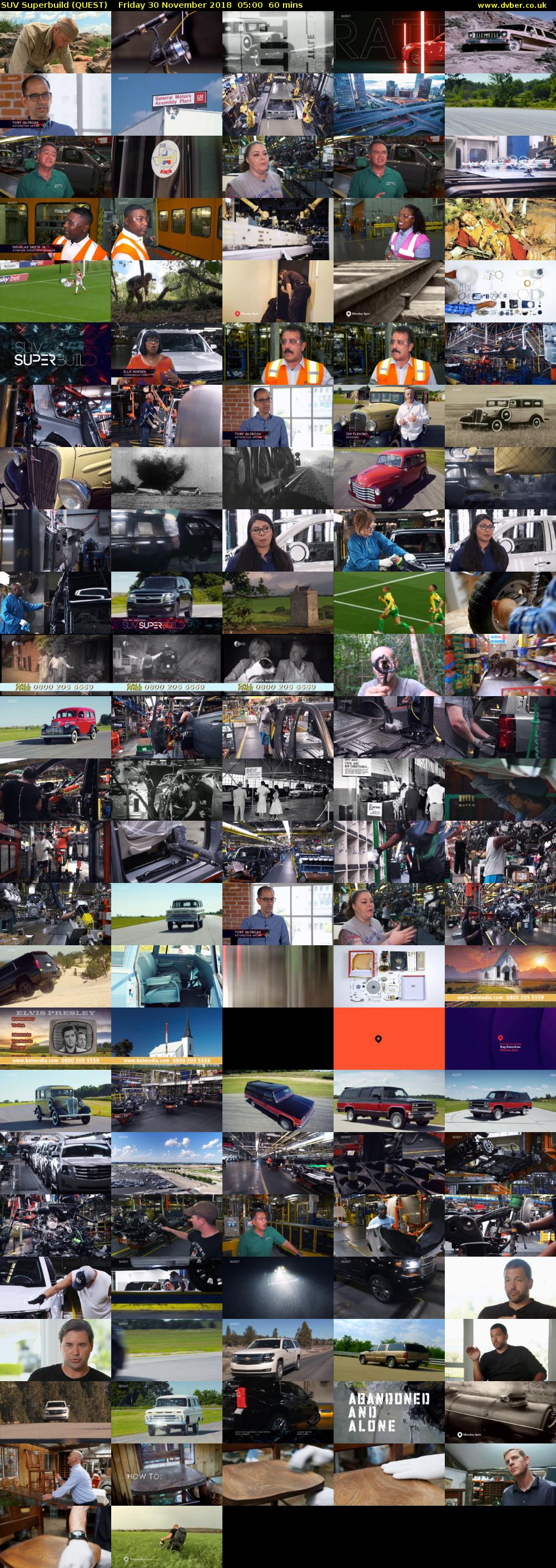 SUV Superbuild (QUEST) Friday 30 November 2018 05:00 - 06:00