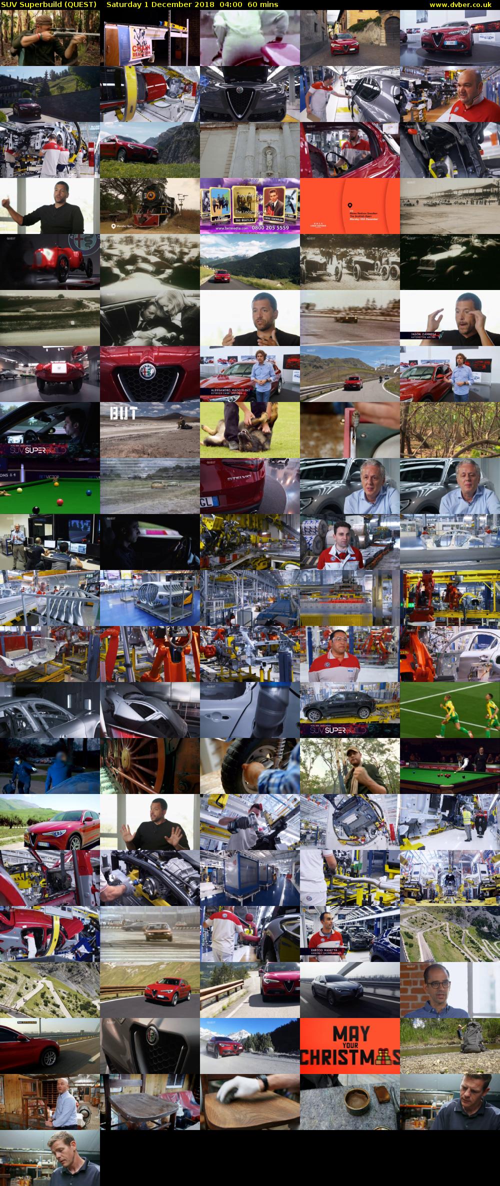 SUV Superbuild (QUEST) Saturday 1 December 2018 04:00 - 05:00