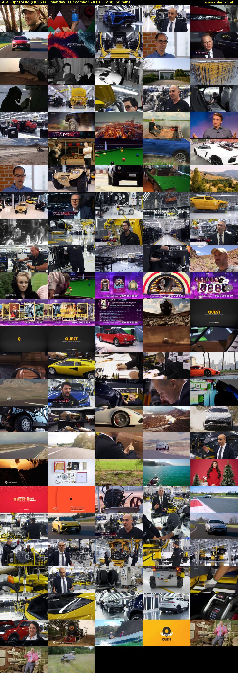 SUV Superbuild (QUEST) Monday 3 December 2018 05:00 - 06:00