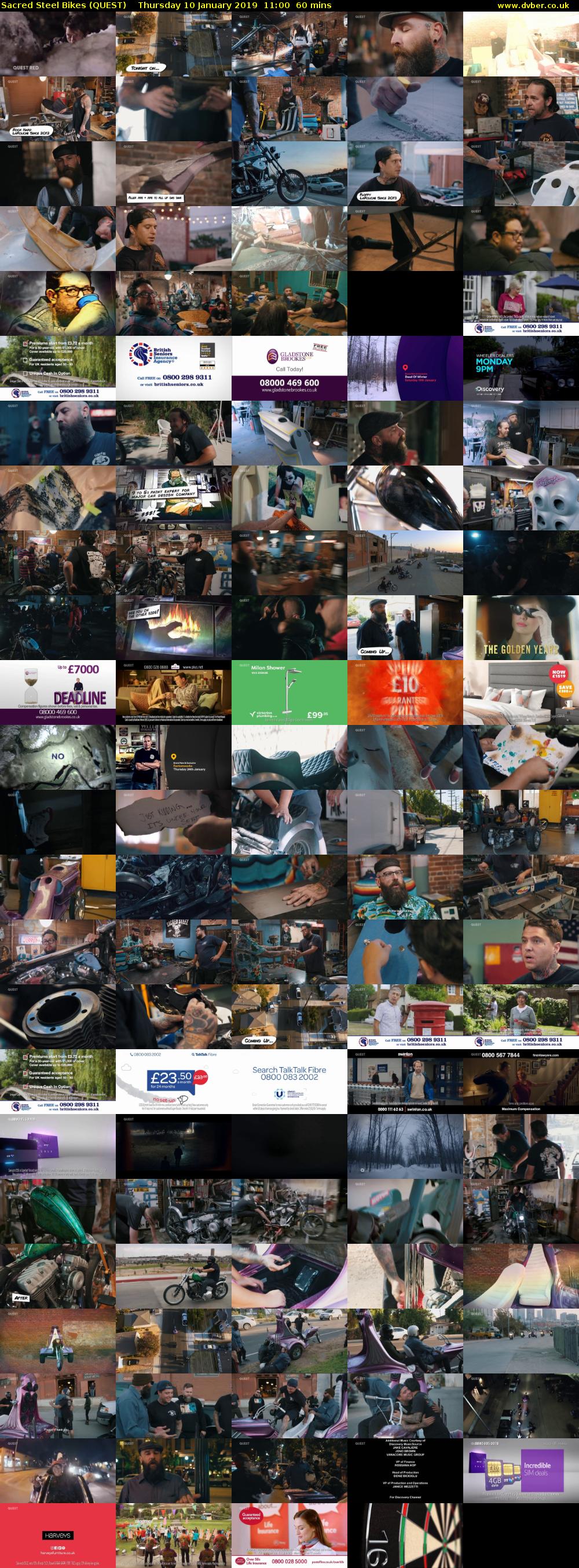 Sacred Steel Bikes (QUEST) Thursday 10 January 2019 11:00 - 12:00