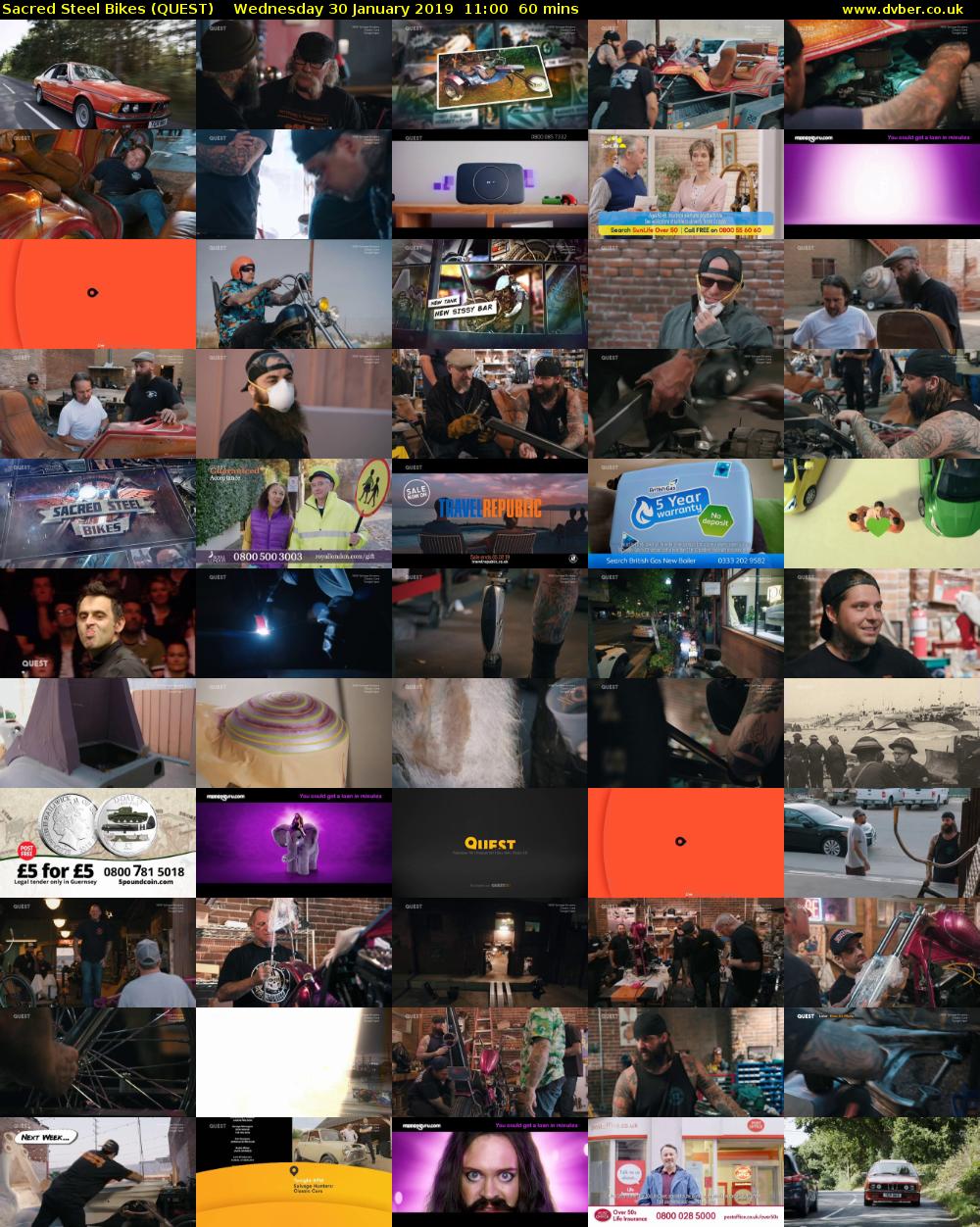 Sacred Steel Bikes (QUEST) Wednesday 30 January 2019 11:00 - 12:00