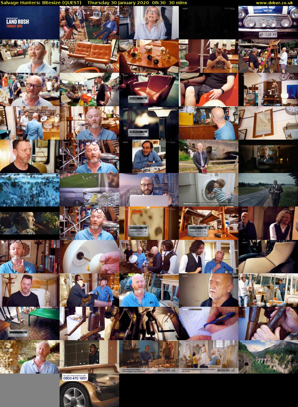 Salvage Hunters: Bitesize (QUEST) Thursday 30 January 2020 08:30 - 09:00