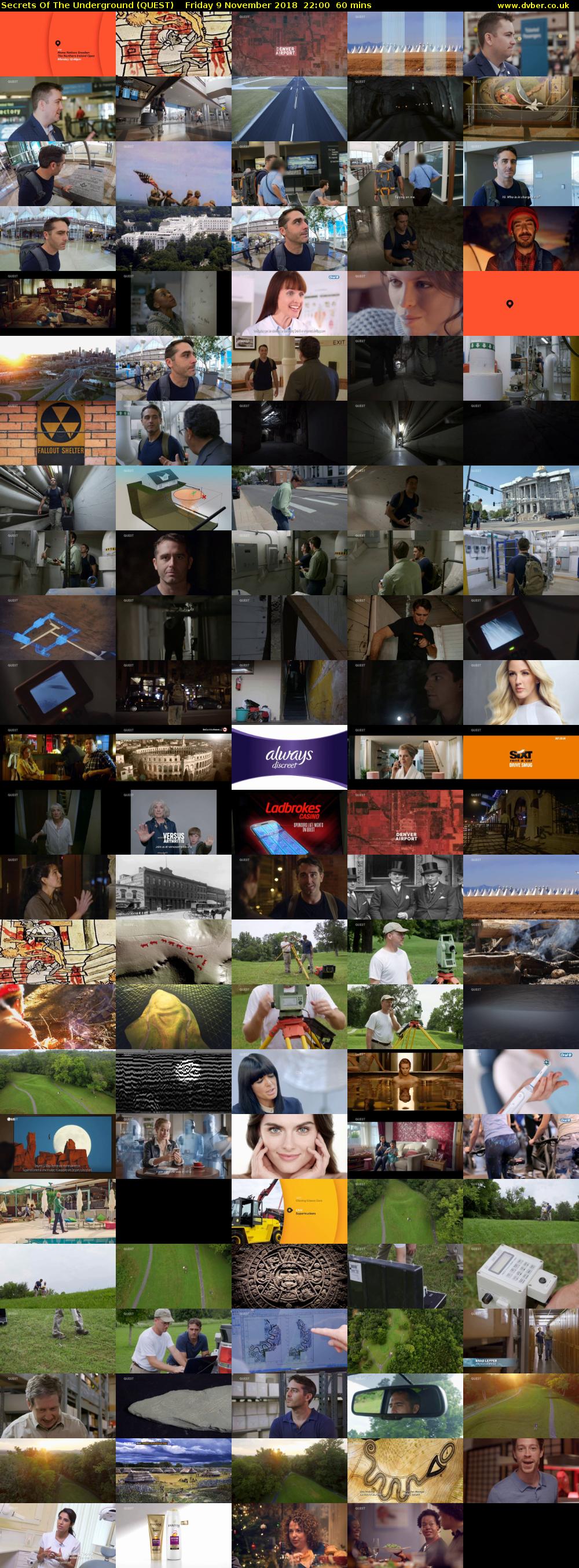 Secrets Of The Underground (QUEST) Friday 9 November 2018 22:00 - 23:00