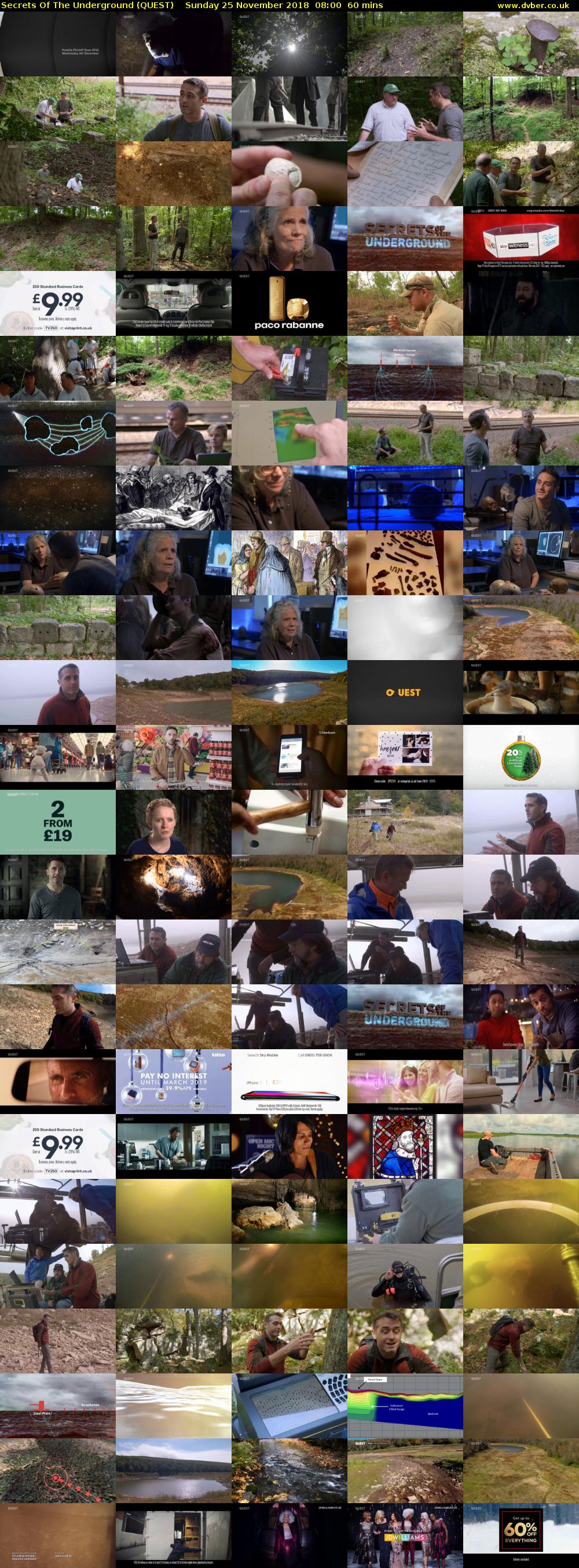 Secrets Of The Underground (QUEST) Sunday 25 November 2018 08:00 - 09:00