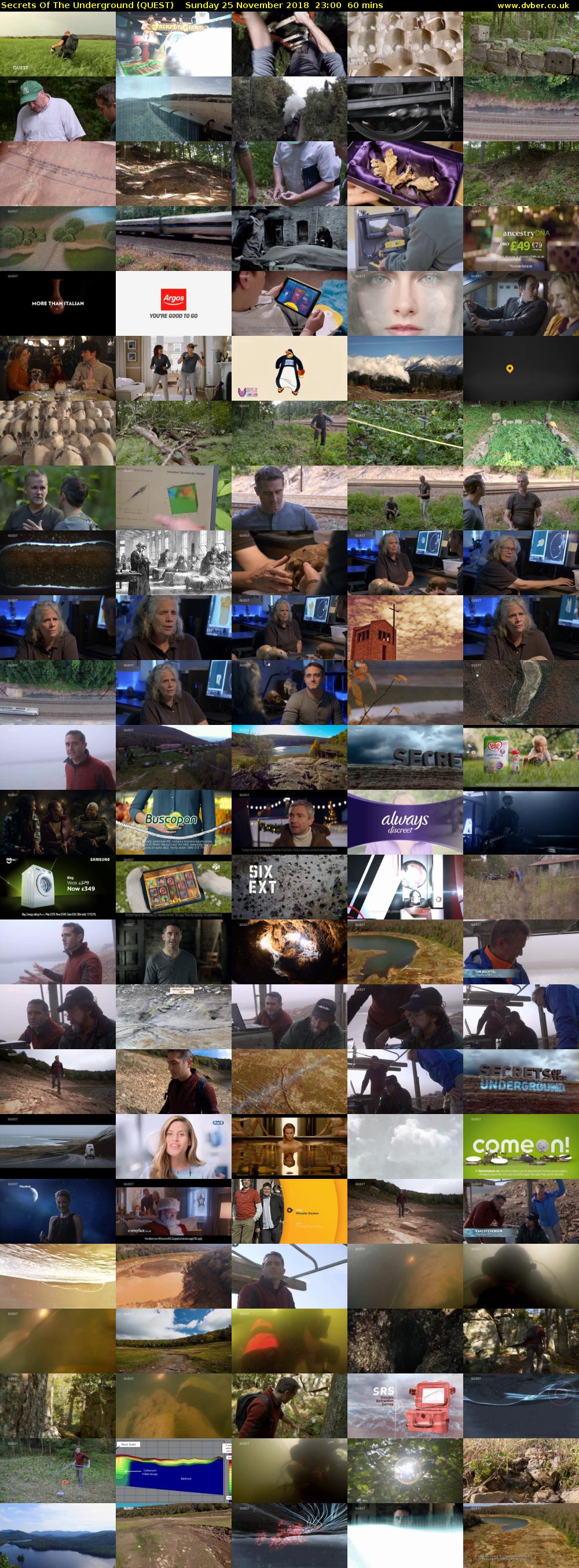 Secrets Of The Underground (QUEST) Sunday 25 November 2018 23:00 - 00:00