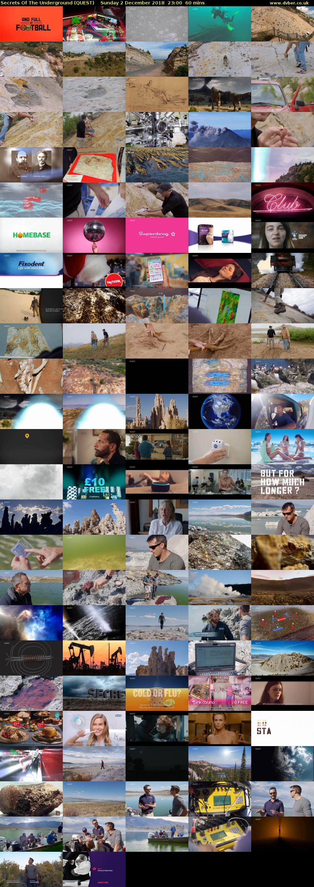 Secrets Of The Underground (QUEST) Sunday 2 December 2018 23:00 - 00:00