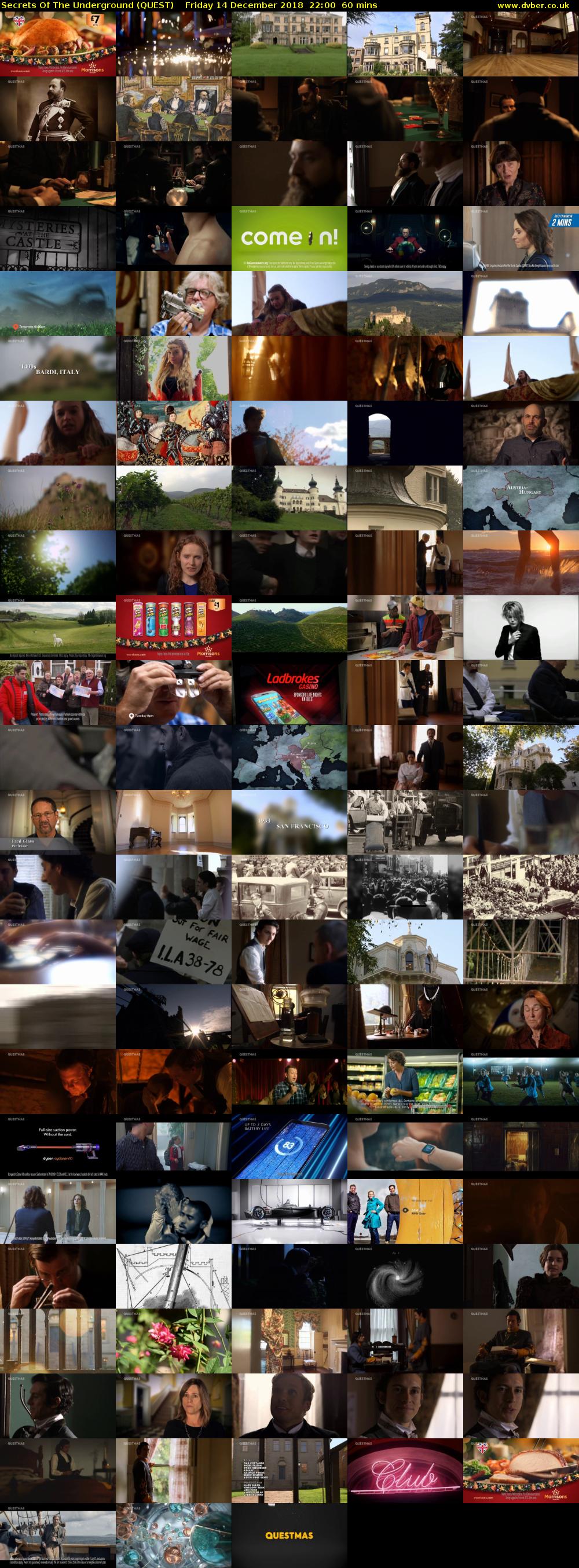 Secrets Of The Underground (QUEST) Friday 14 December 2018 22:00 - 23:00