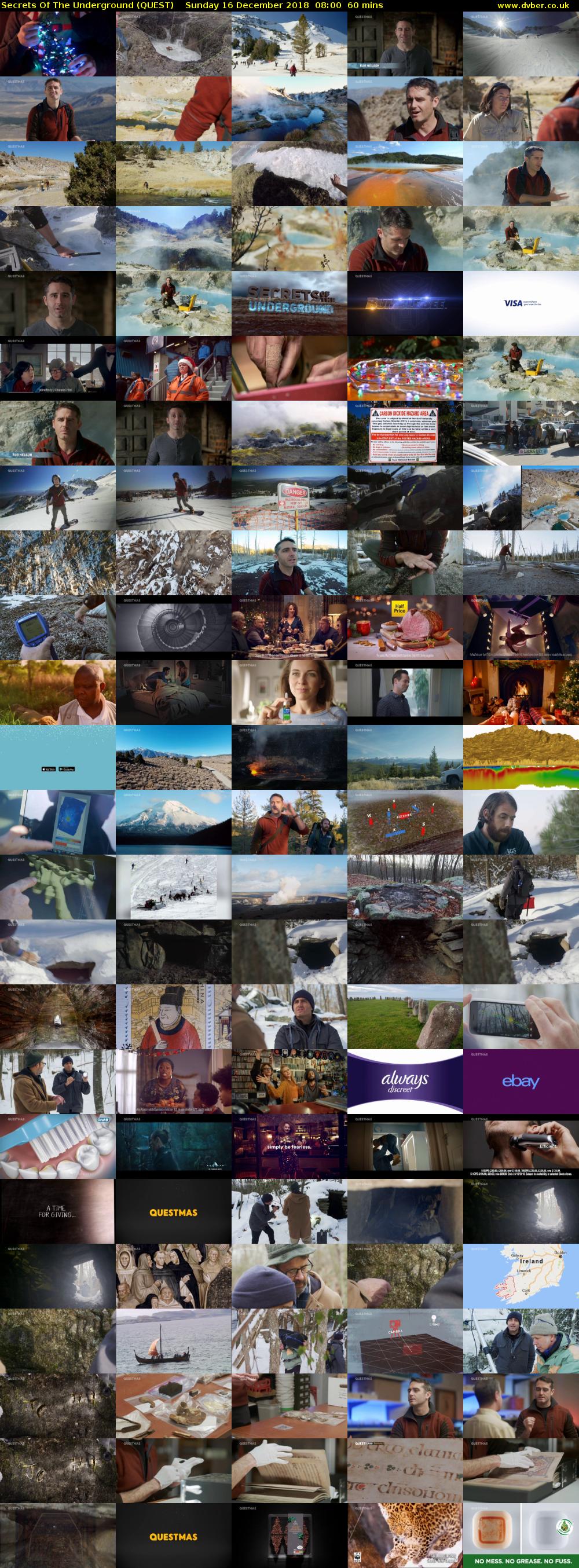 Secrets Of The Underground (QUEST) Sunday 16 December 2018 08:00 - 09:00