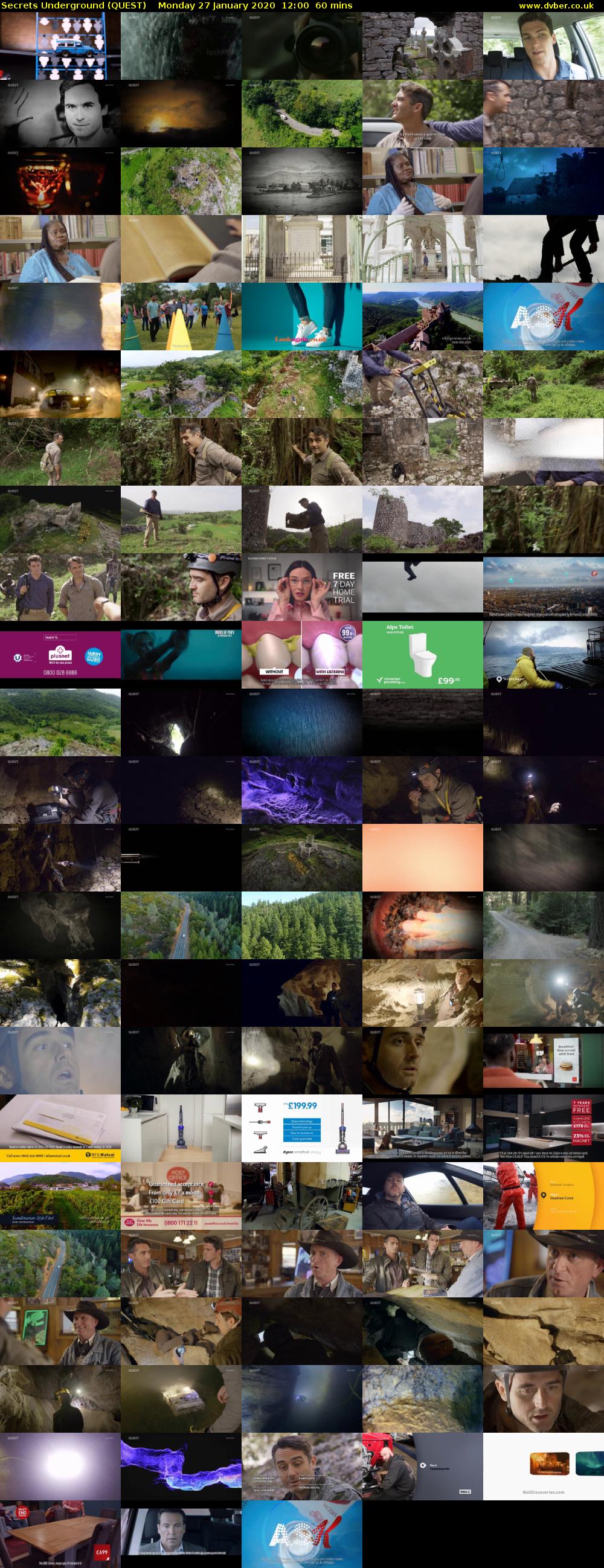 Secrets Underground (QUEST) Monday 27 January 2020 12:00 - 13:00